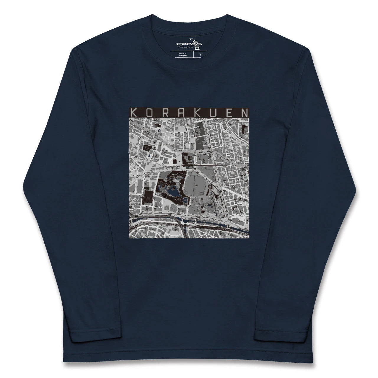 【後楽園(東京都)】地図柄ロングスリーブTシャツ
