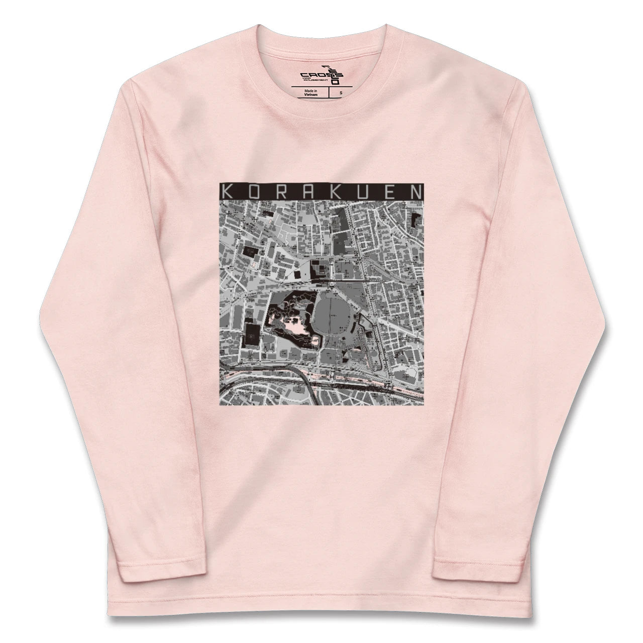 【後楽園(東京都)】地図柄ロングスリーブTシャツ