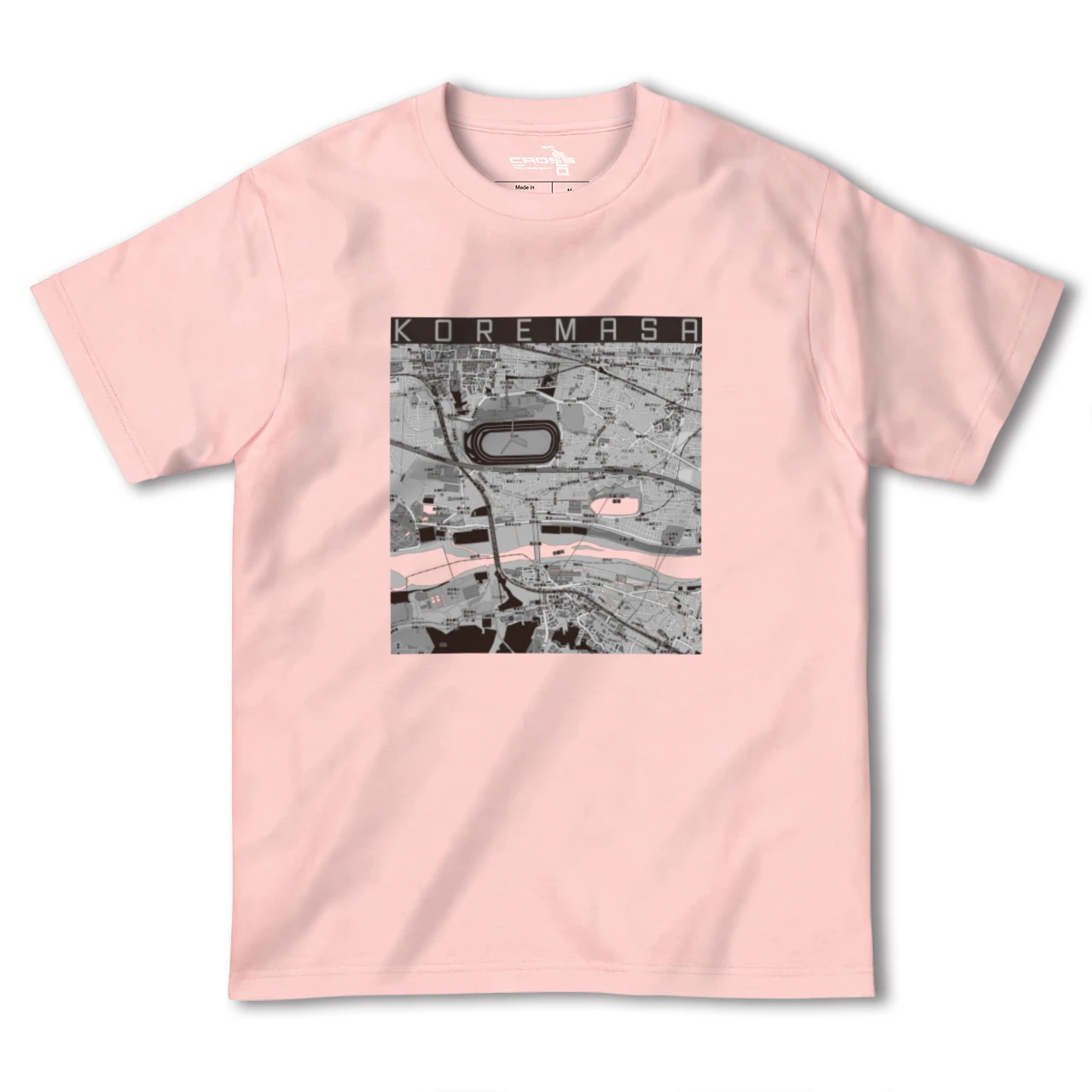 【是政(東京都)】地図柄ヘビーウェイトTシャツ