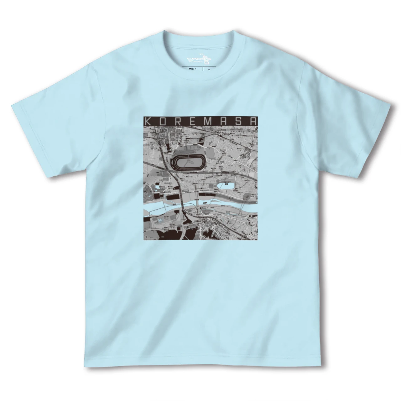 【是政(東京都)】地図柄ヘビーウェイトTシャツ