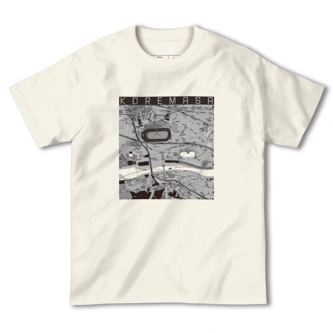 【是政(東京都)】地図柄ヘビーウェイトTシャツ