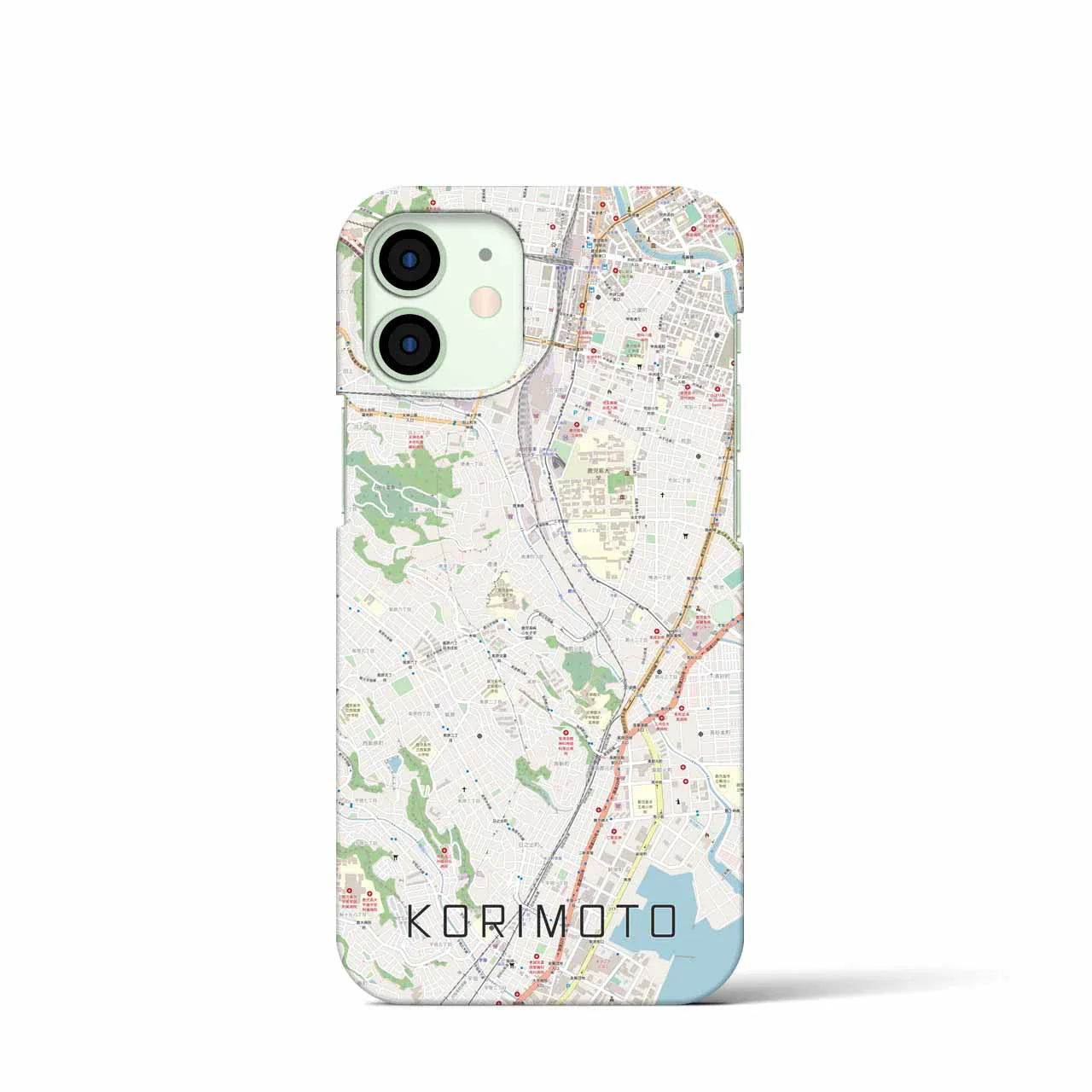 【郡元(鹿児島県)】地図柄iPhoneケース(バックカバータイプ)