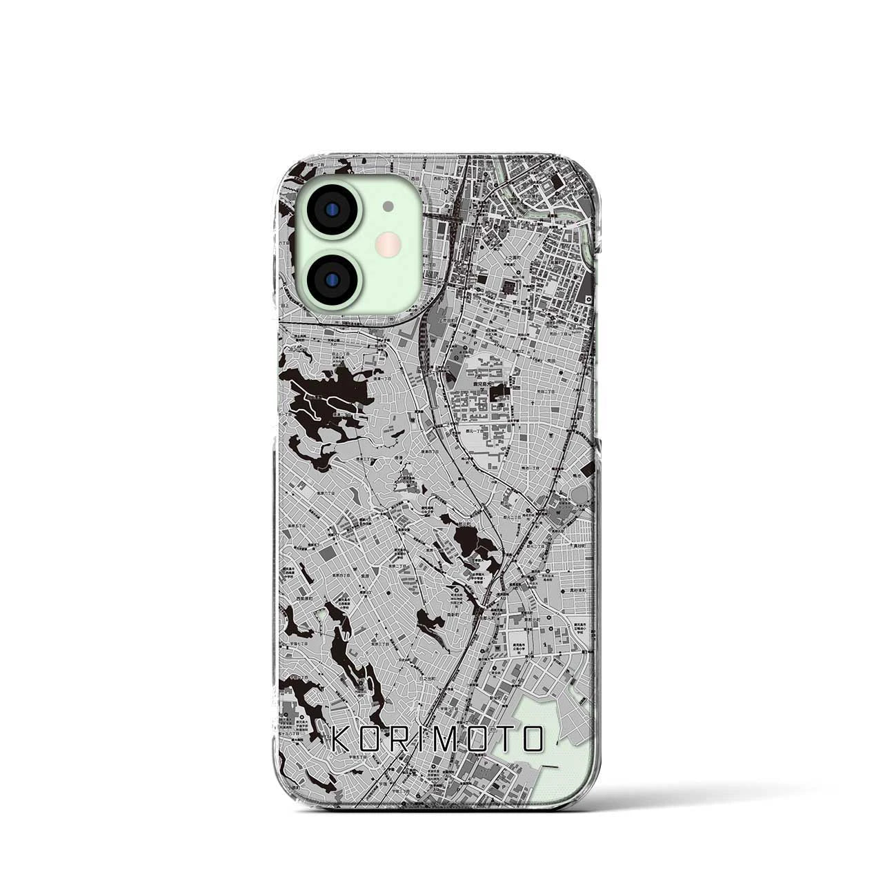 【郡元(鹿児島県)】地図柄iPhoneケース(クリアタイプ)