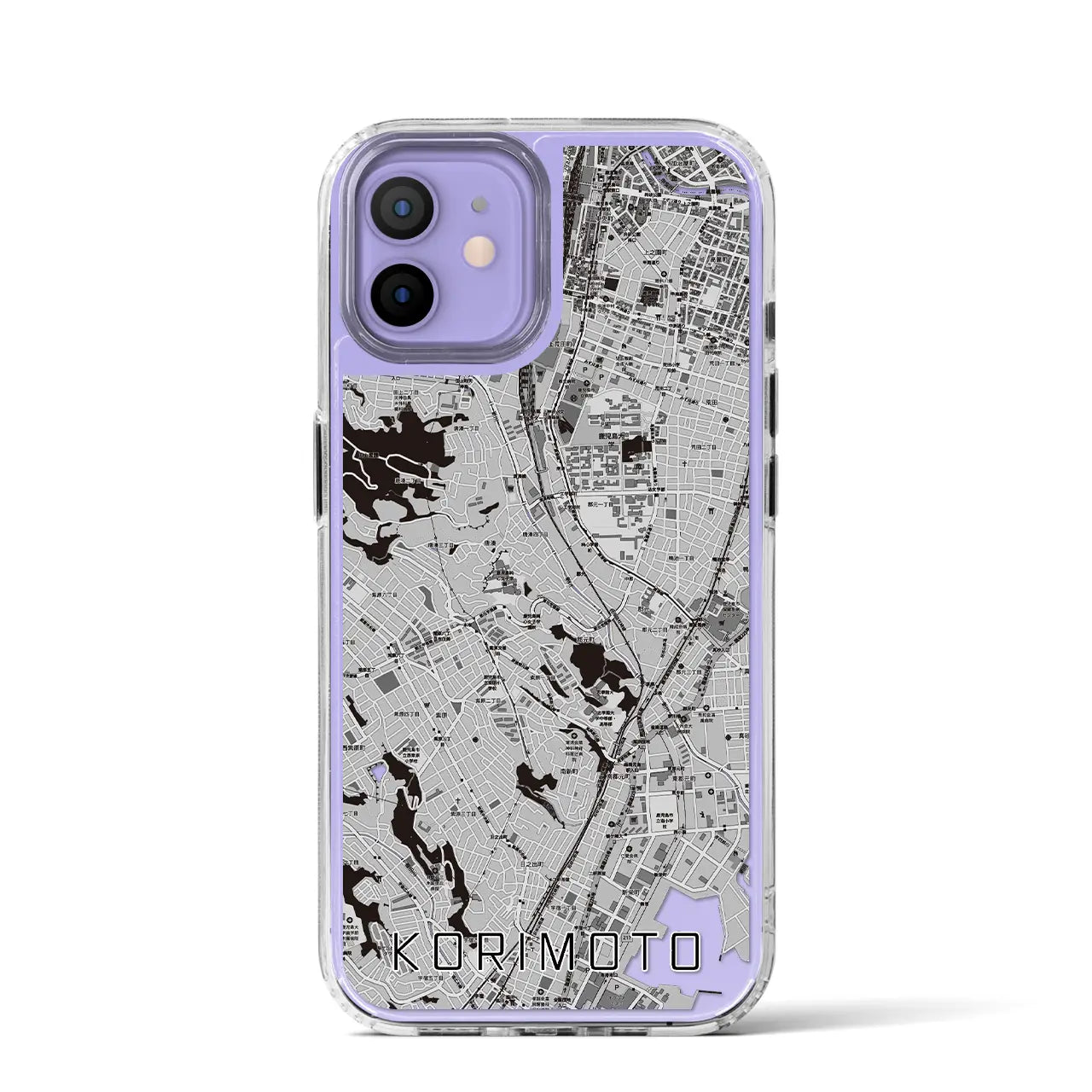 【郡元(鹿児島県)】地図柄iPhoneケース(MagSafeタイプ)