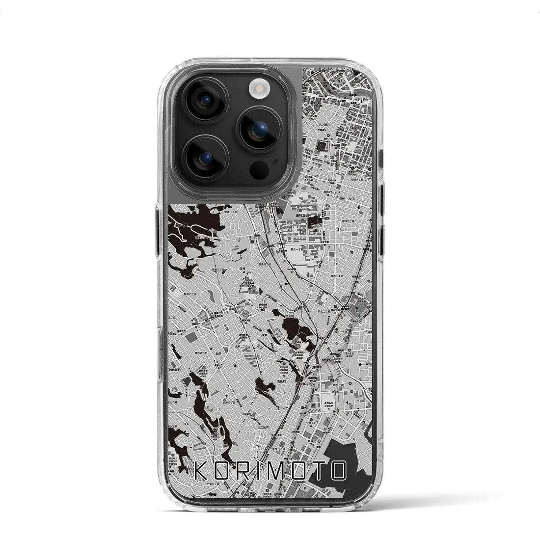 【郡元(鹿児島県)】地図柄iPhoneケース(MagSafeタイプ)