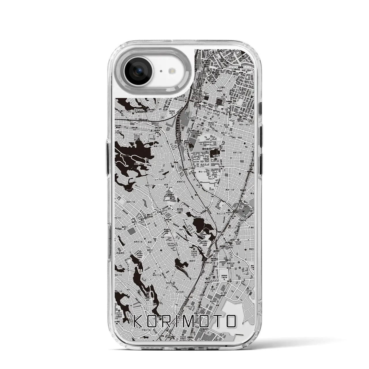 【郡元(鹿児島県)】地図柄iPhoneケース(MagSafeタイプ)