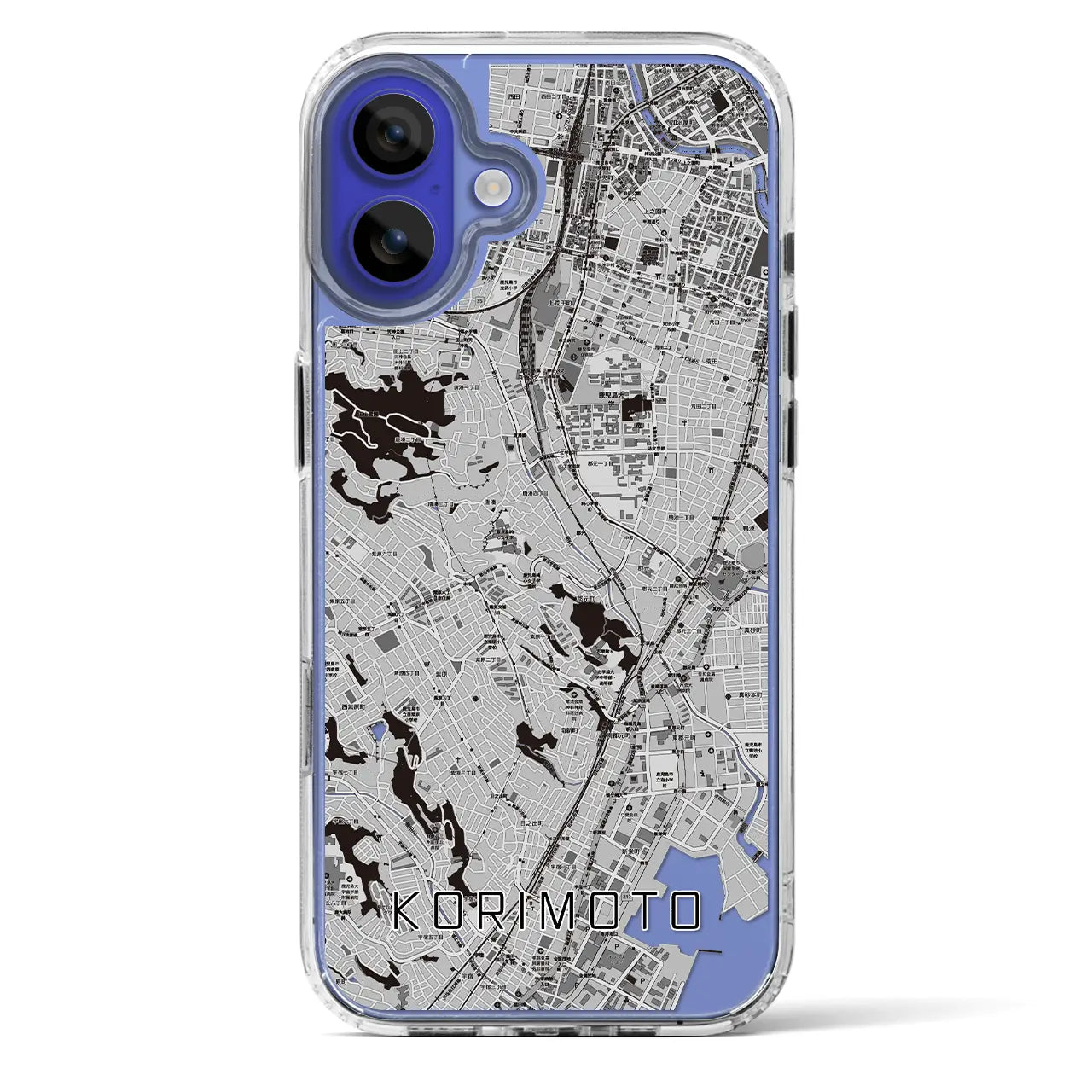 【郡元(鹿児島県)】地図柄iPhoneケース(MagSafeタイプ)