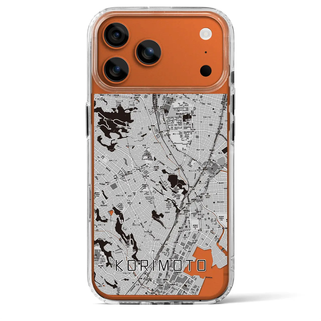 【郡元(鹿児島県)】地図柄iPhoneケース(MagSafeタイプ)