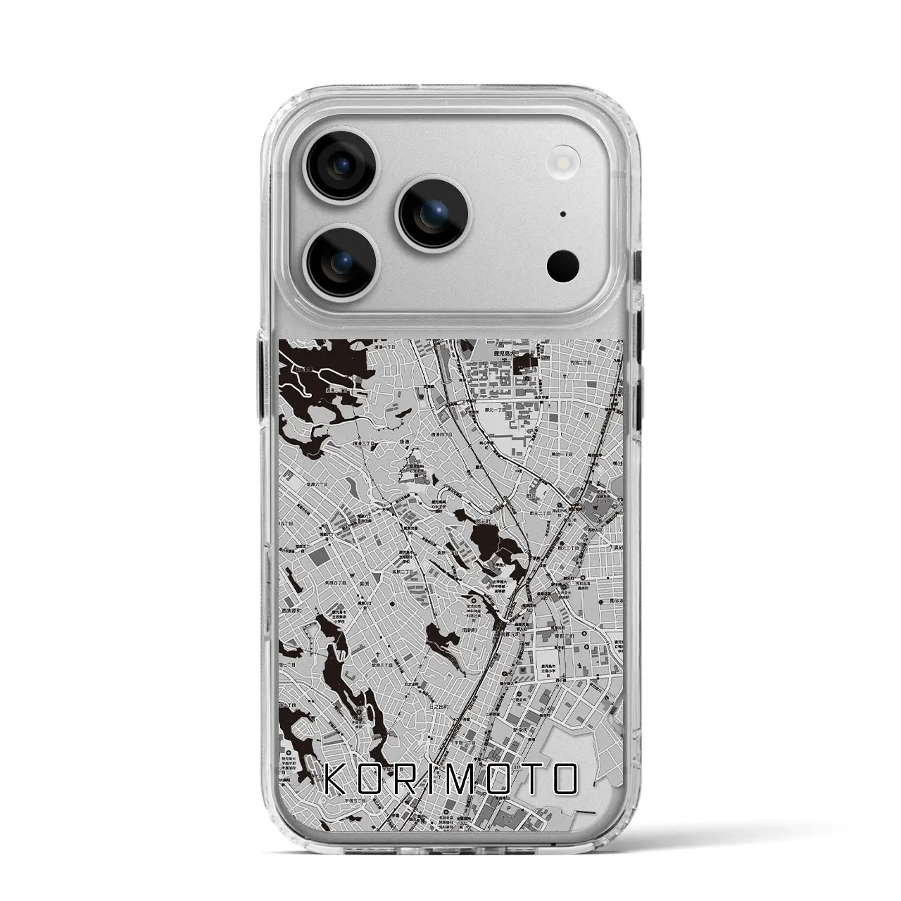 【郡元(鹿児島県)】地図柄iPhoneケース(MagSafeタイプ)