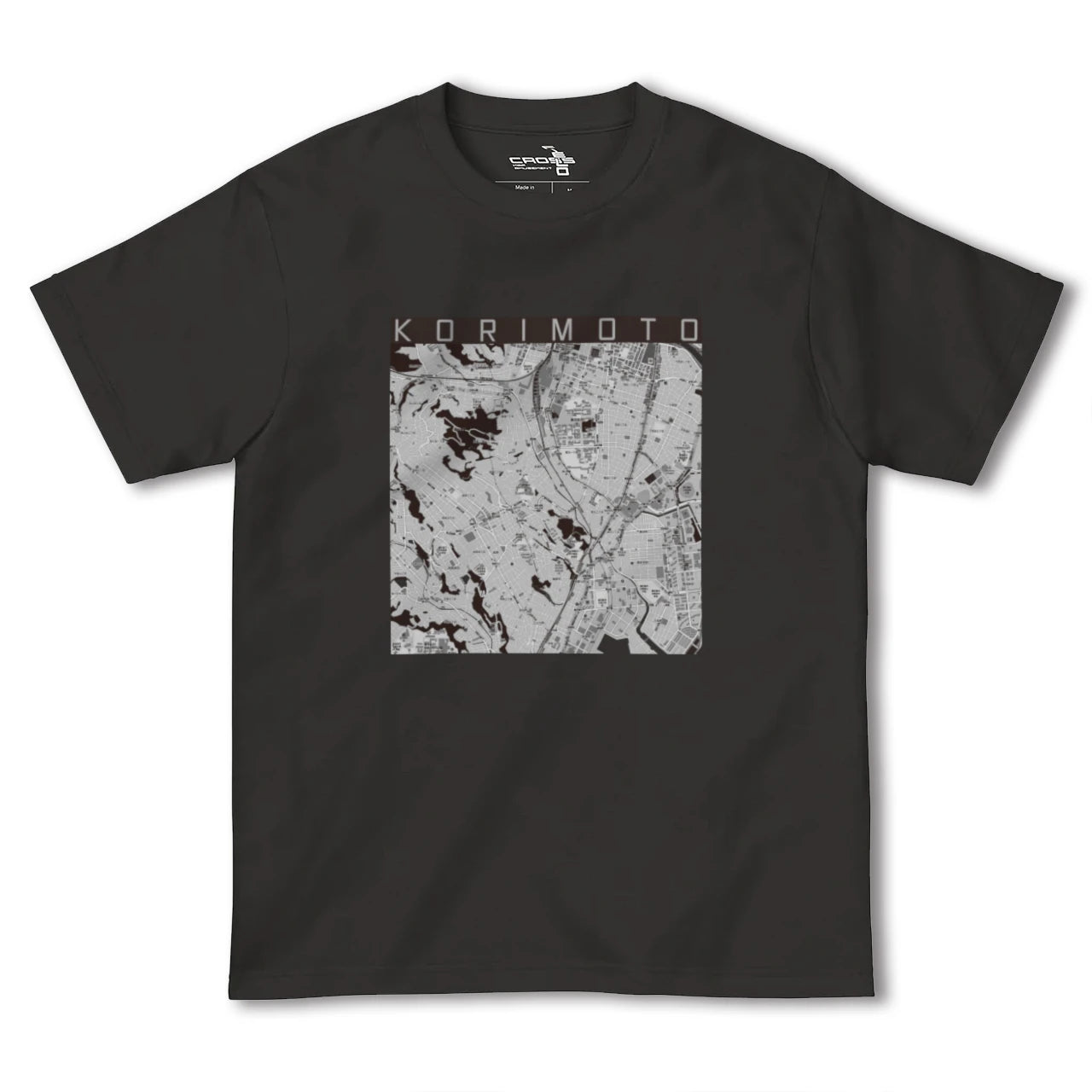【郡元(鹿児島県)】地図柄ヘビーウェイトTシャツ