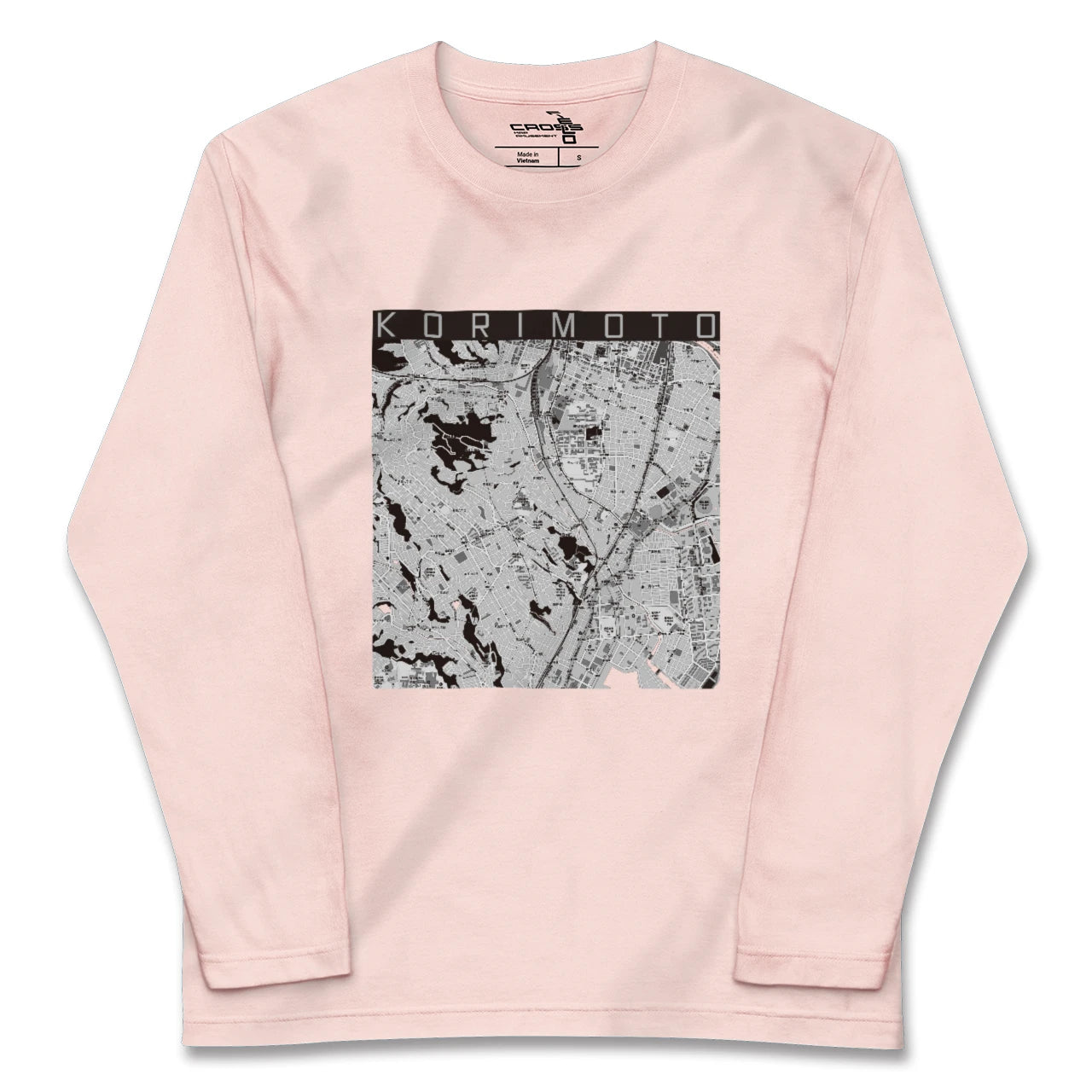 【郡元(鹿児島県)】地図柄ロングスリーブTシャツ