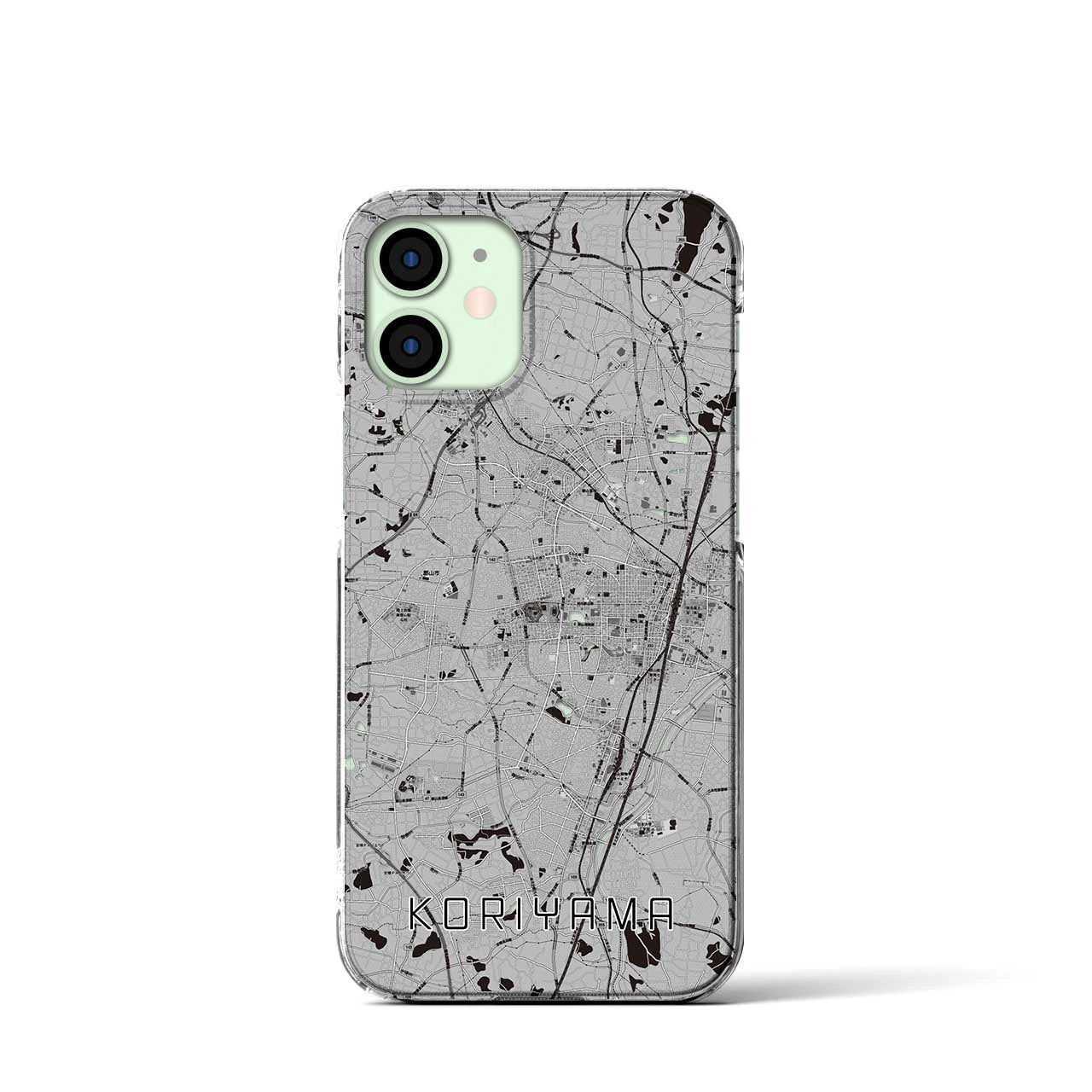 【郡山(福島県)】地図柄iPhoneケース(クリアタイプ)