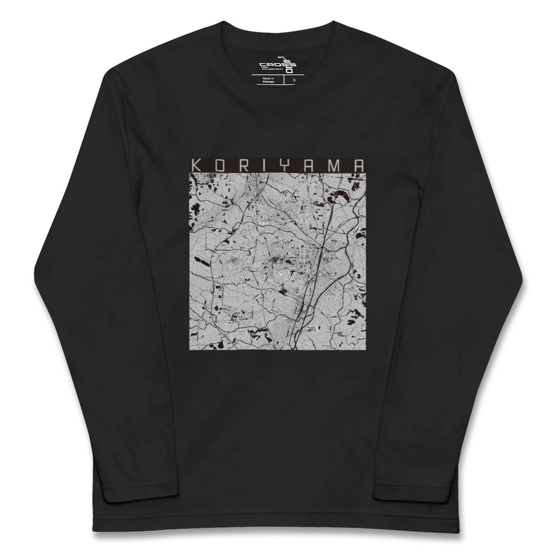 【郡山(福島県)】地図柄ロングスリーブTシャツ