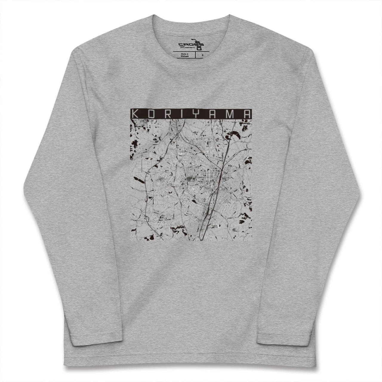 【郡山(福島県)】地図柄ロングスリーブTシャツ