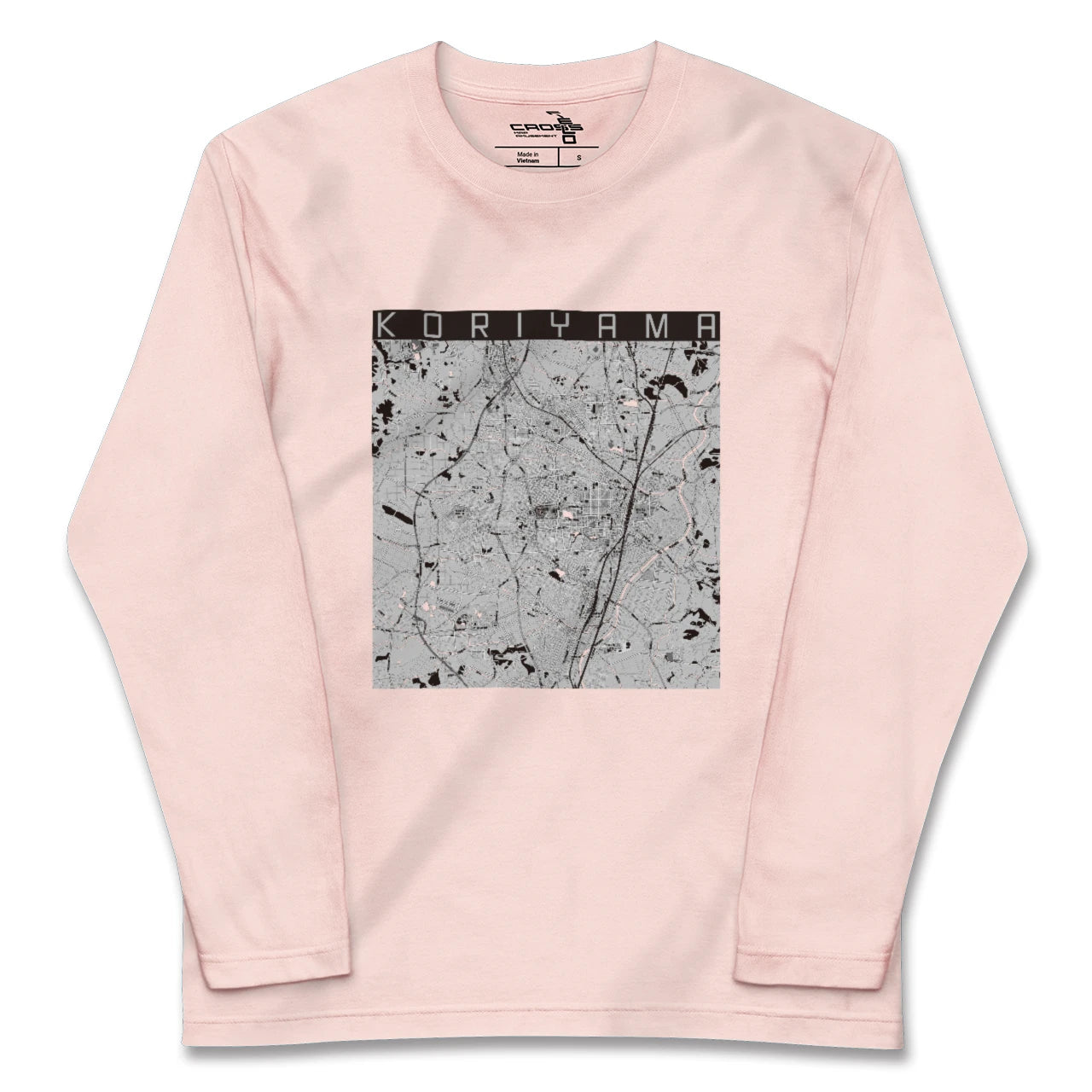 【郡山(福島県)】地図柄ロングスリーブTシャツ