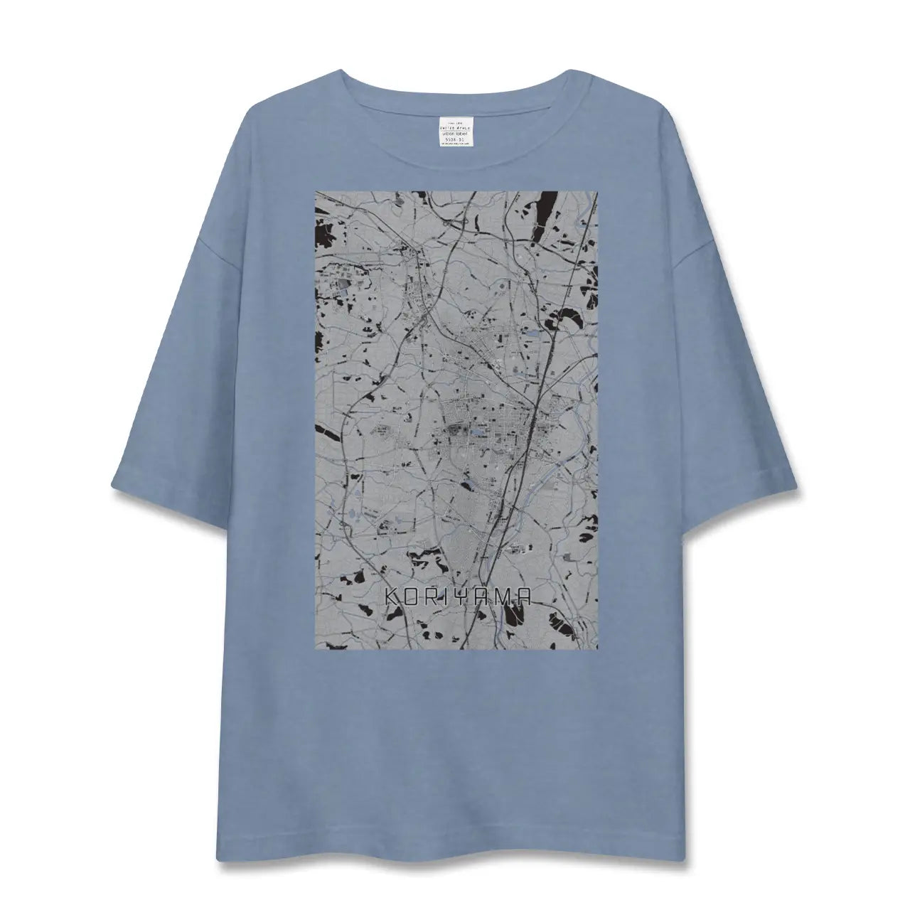 【郡山(福島県)】地図柄ビッグシルエットTシャツ