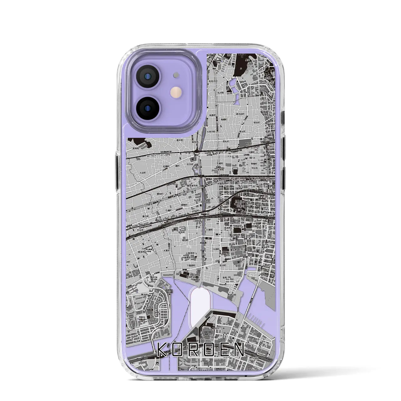 【香櫨園(兵庫県)】地図柄iPhoneケース(MagSafeタイプ)