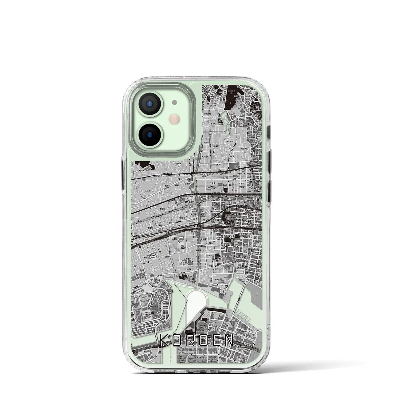 【香櫨園(兵庫県)】地図柄iPhoneケース(MagSafeタイプ)