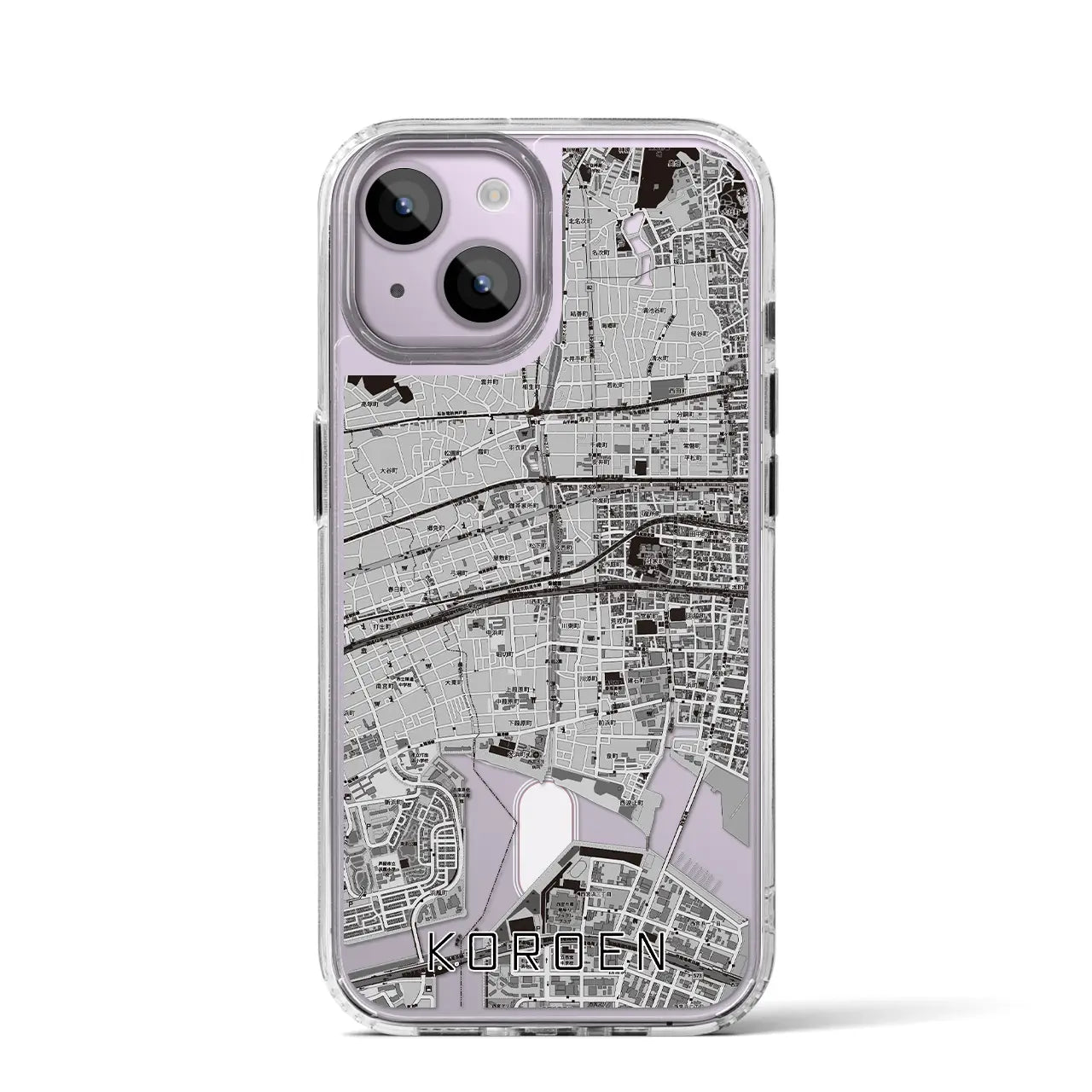 【香櫨園(兵庫県)】地図柄iPhoneケース(MagSafeタイプ)