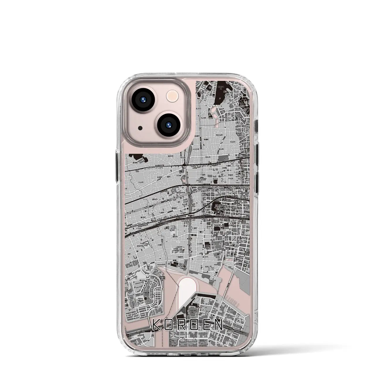 【香櫨園(兵庫県)】地図柄iPhoneケース(MagSafeタイプ)