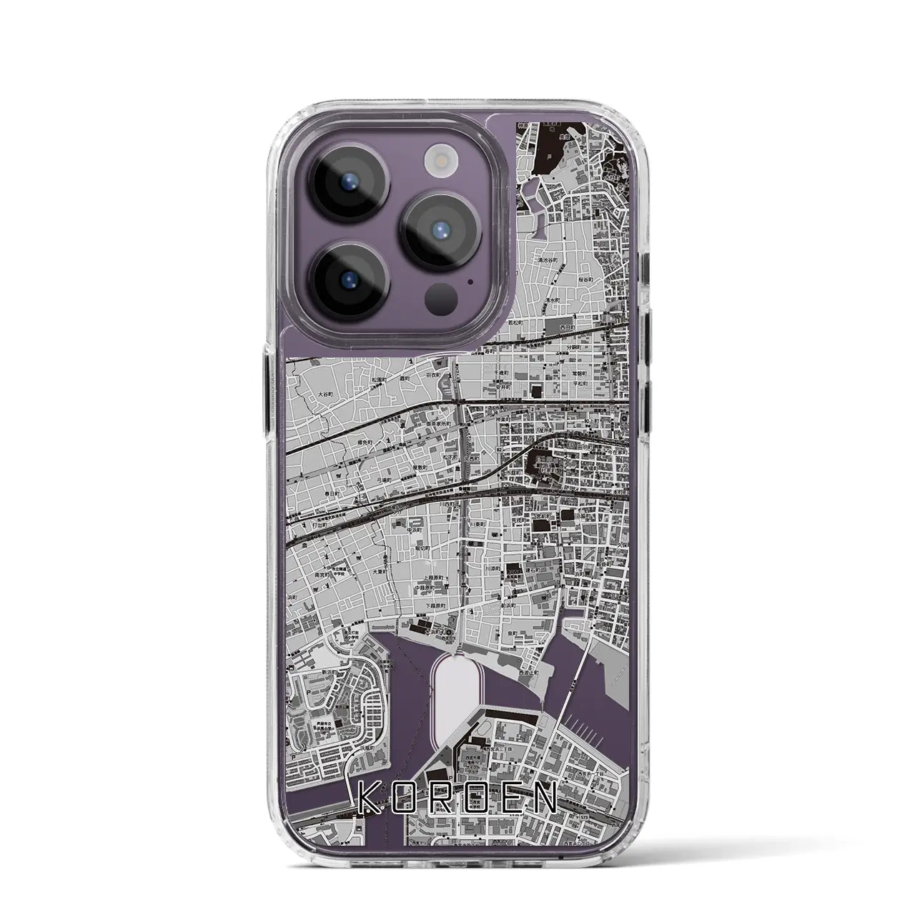 【香櫨園(兵庫県)】地図柄iPhoneケース(MagSafeタイプ)