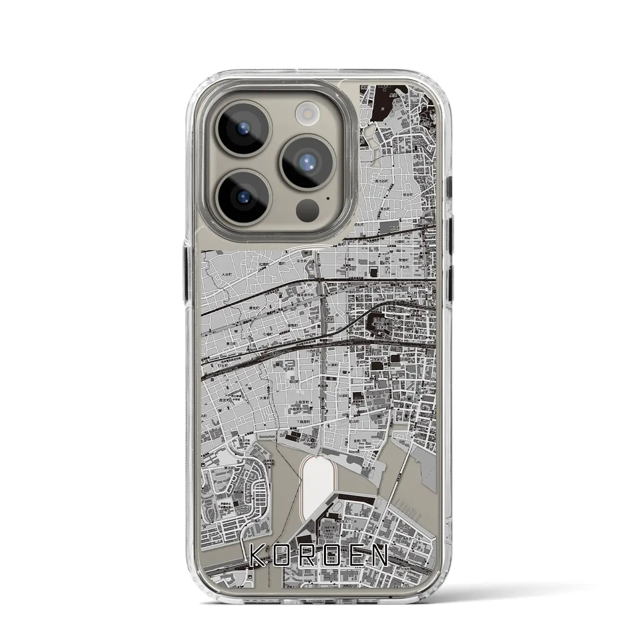 【香櫨園(兵庫県)】地図柄iPhoneケース(MagSafeタイプ)