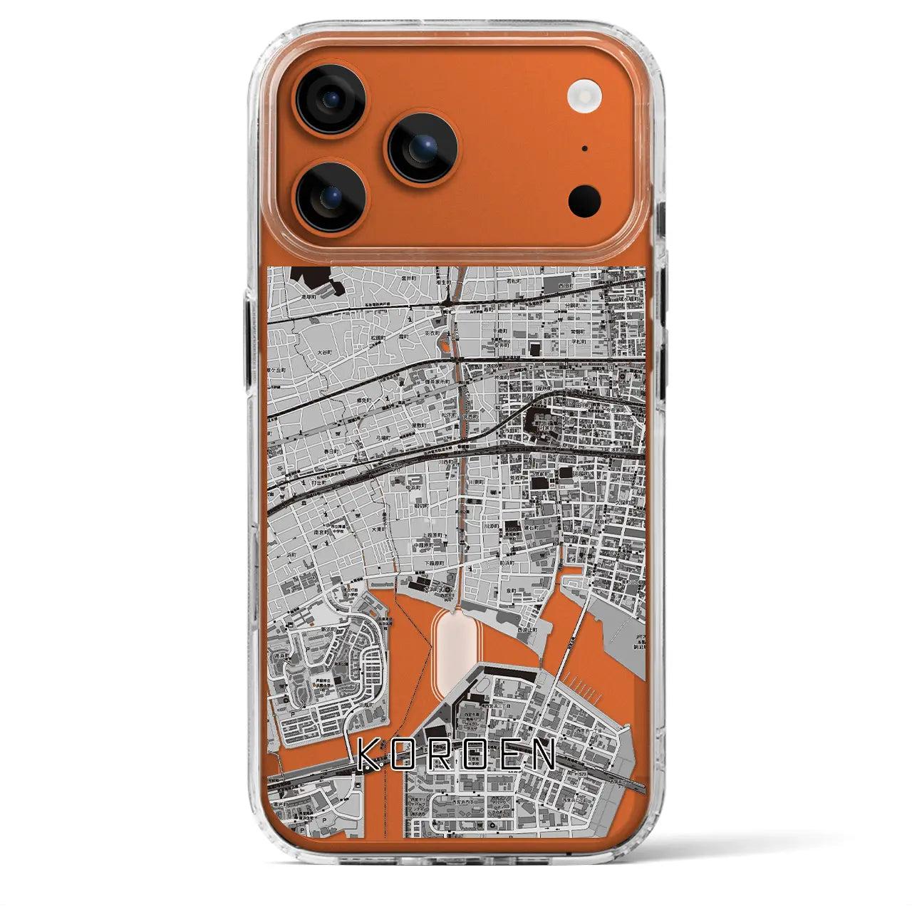 【香櫨園(兵庫県)】地図柄iPhoneケース(MagSafeタイプ)