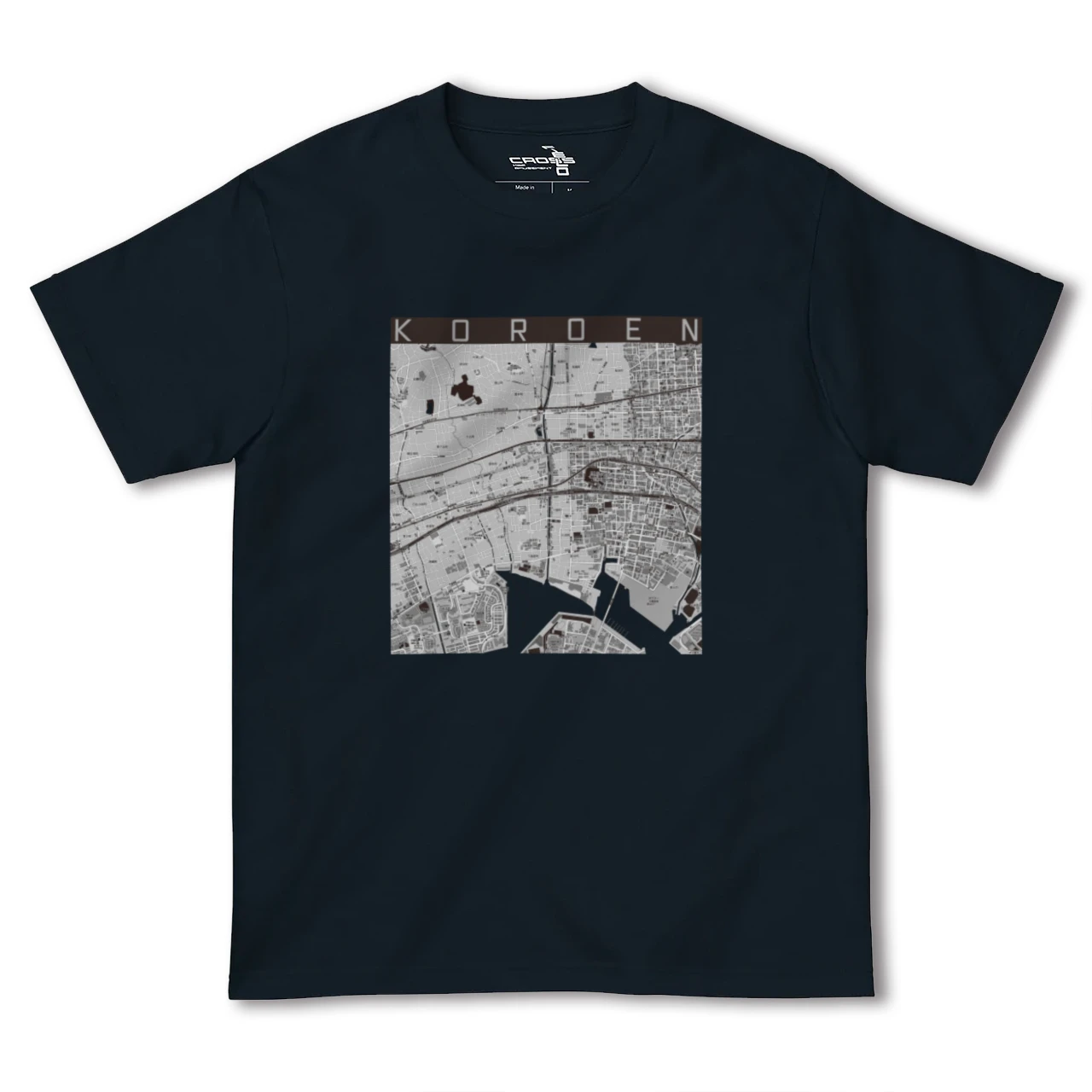 【香櫨園(兵庫県)】地図柄ヘビーウェイトTシャツ