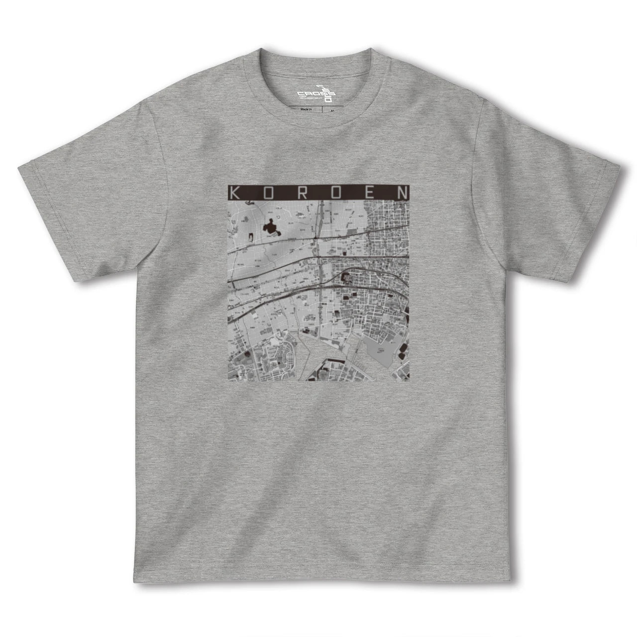 【香櫨園(兵庫県)】地図柄ヘビーウェイトTシャツ