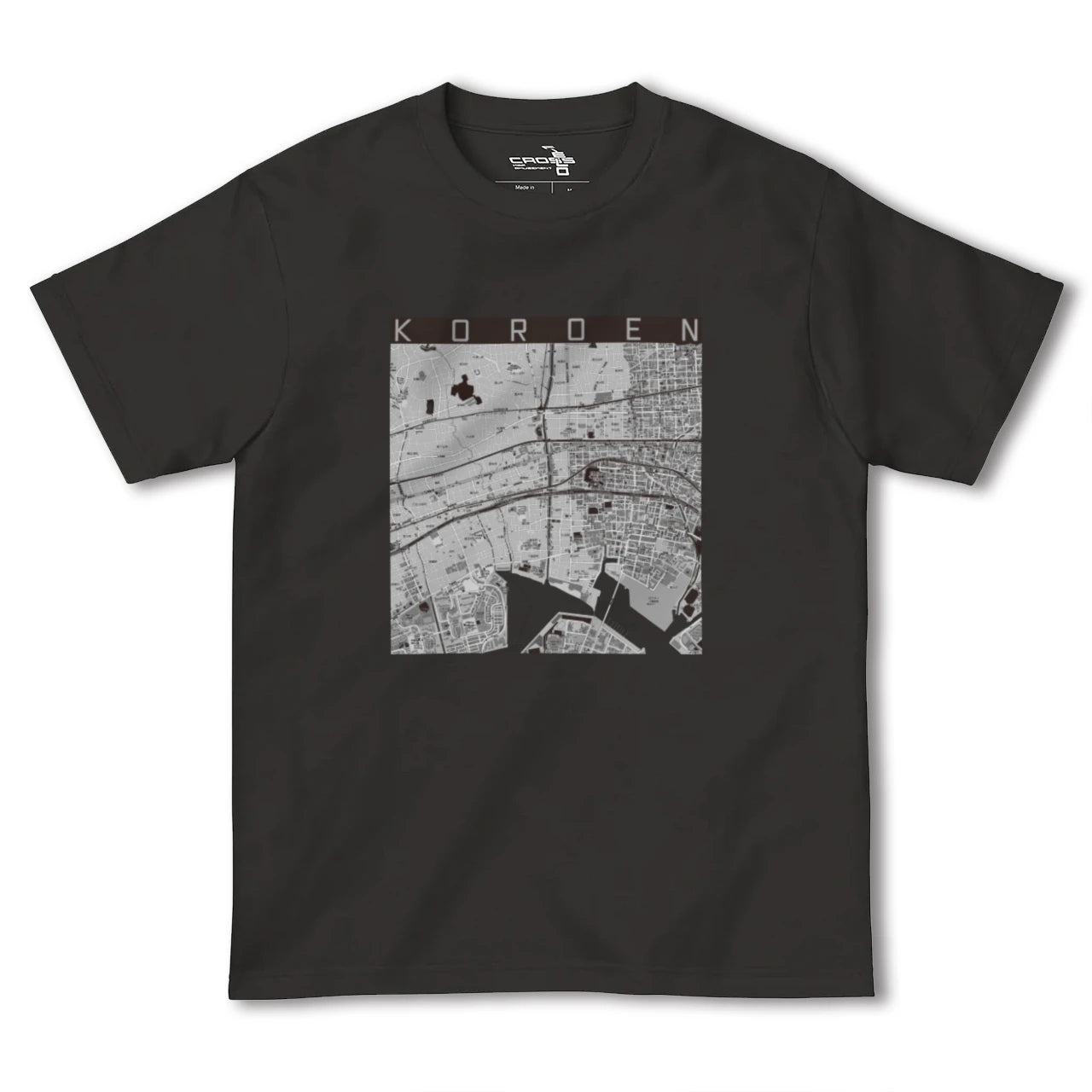 【香櫨園(兵庫県)】地図柄ヘビーウェイトTシャツ
