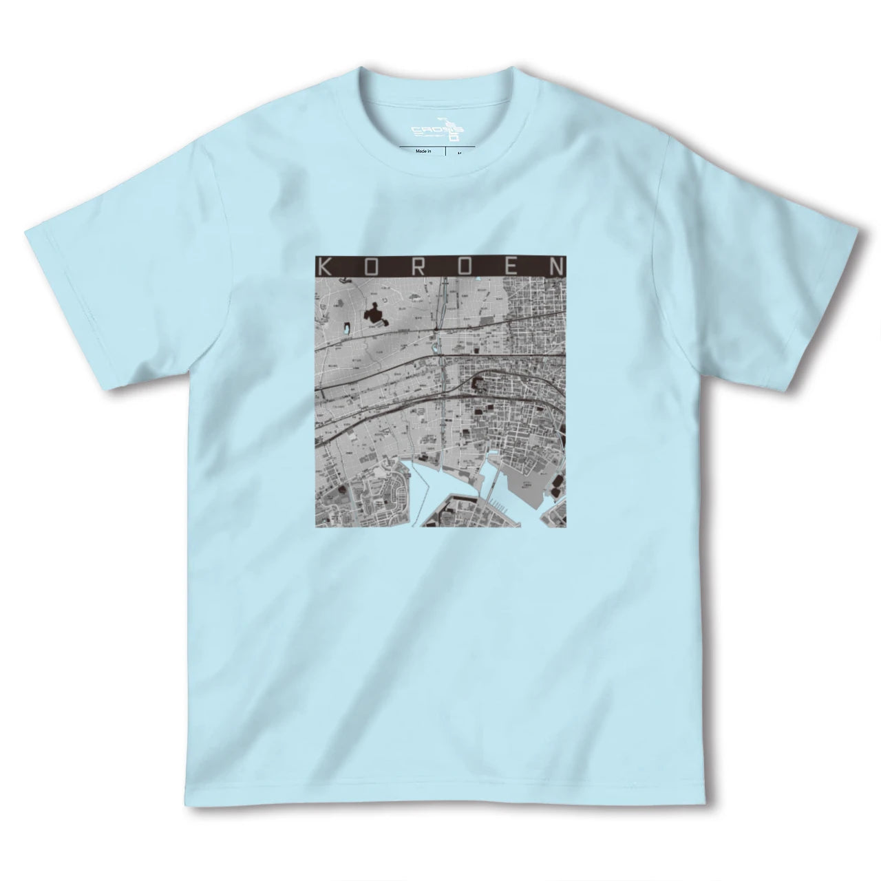 【香櫨園(兵庫県)】地図柄ヘビーウェイトTシャツ