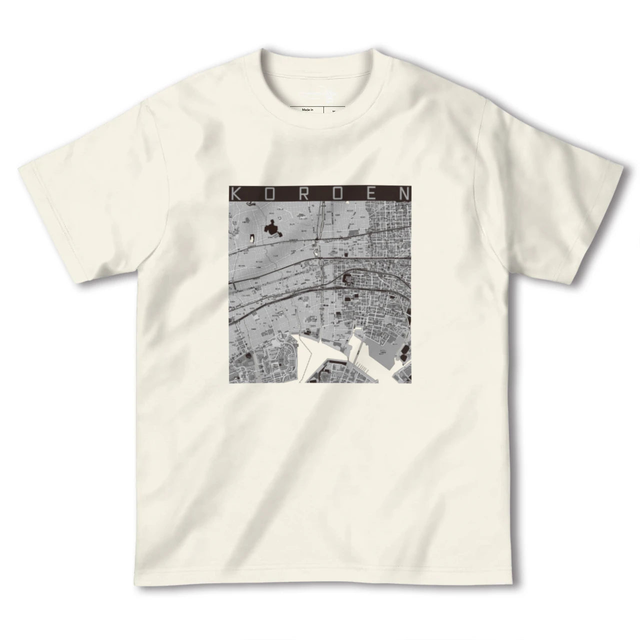 【香櫨園(兵庫県)】地図柄ヘビーウェイトTシャツ
