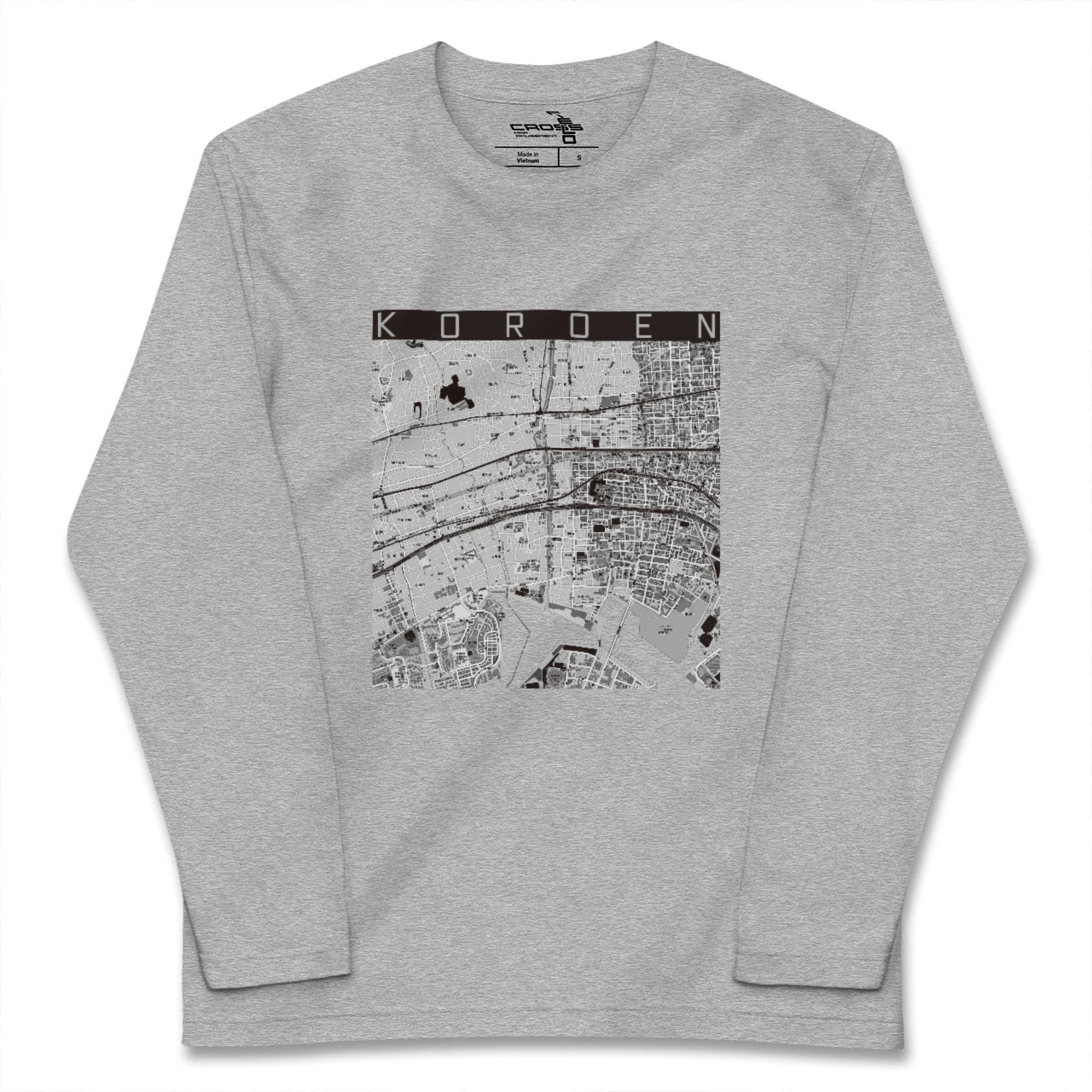 【香櫨園(兵庫県)】地図柄ロングスリーブTシャツ