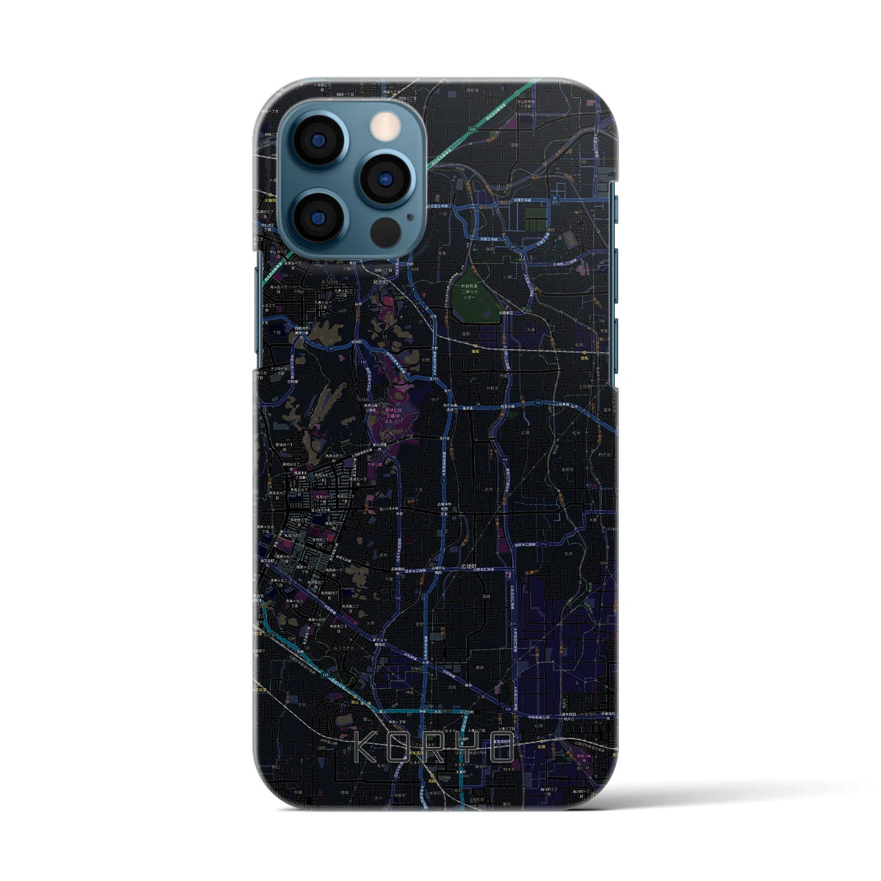 【広陵(奈良県)】地図柄iPhoneケース(バックカバータイプ)