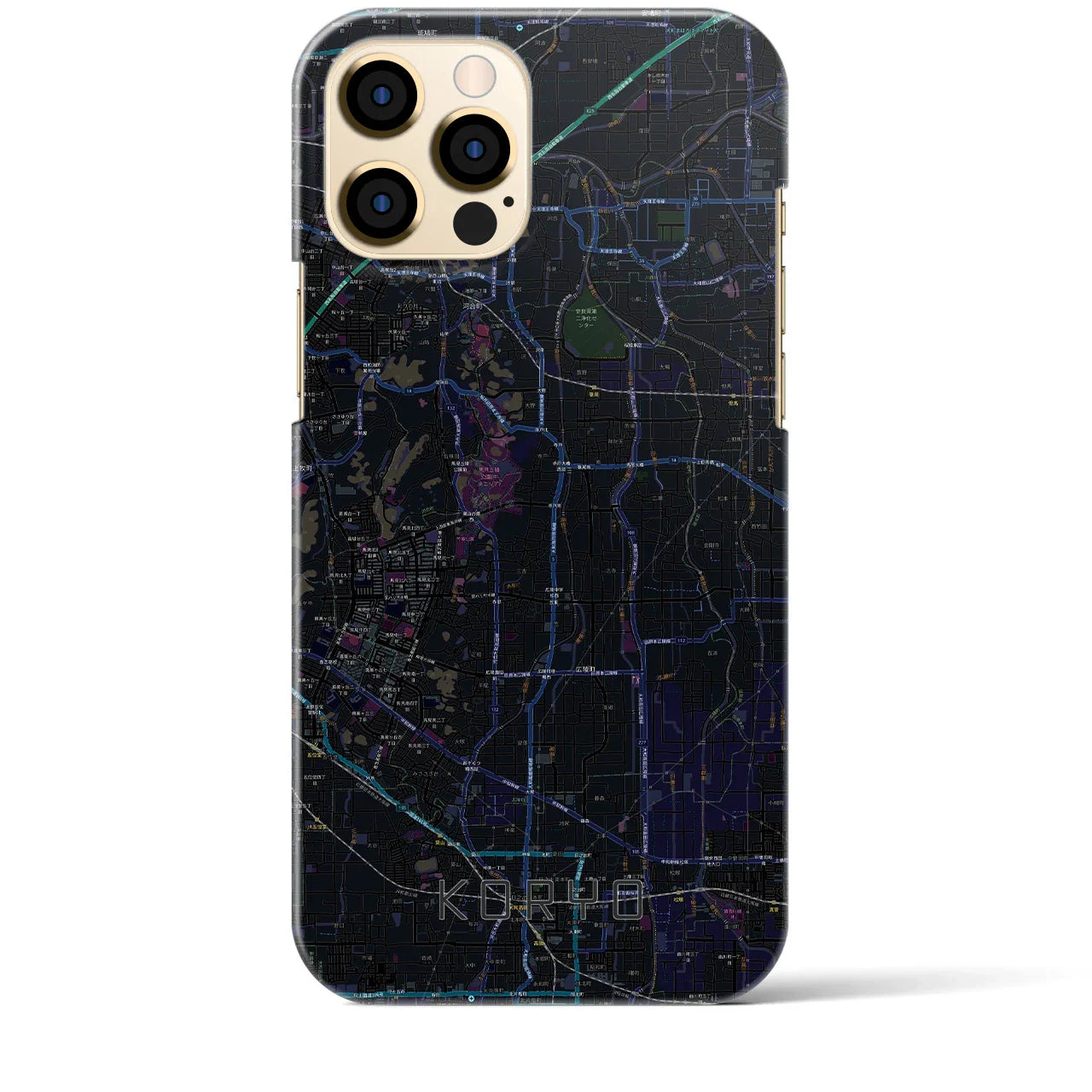 【広陵(奈良県)】地図柄iPhoneケース(バックカバータイプ)