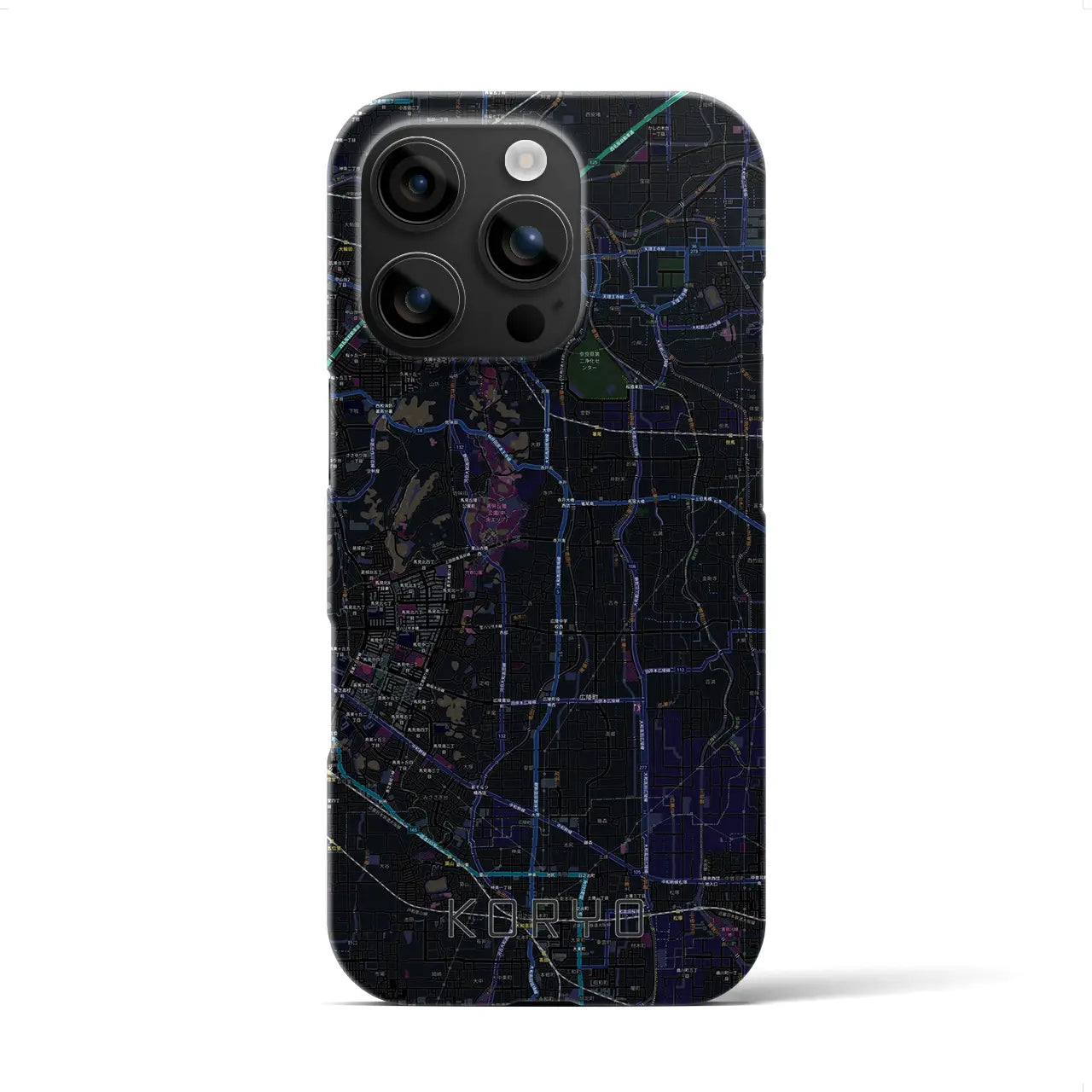 【広陵(奈良県)】地図柄iPhoneケース(バックカバータイプ)