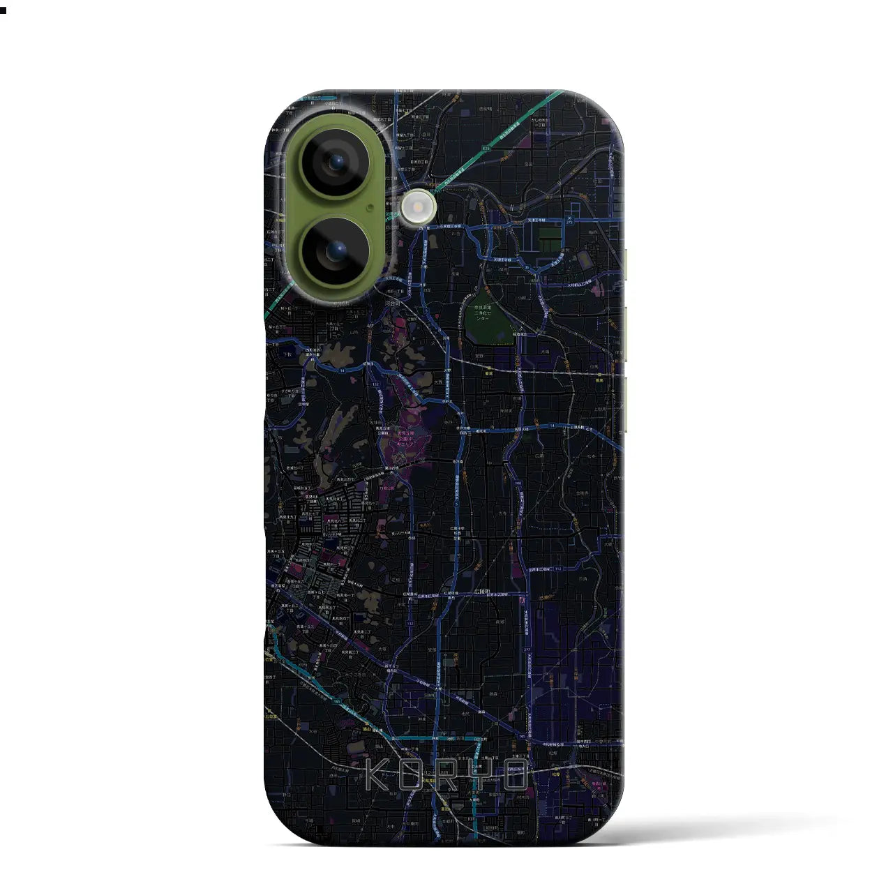 【広陵(奈良県)】地図柄iPhoneケース(バックカバータイプ)