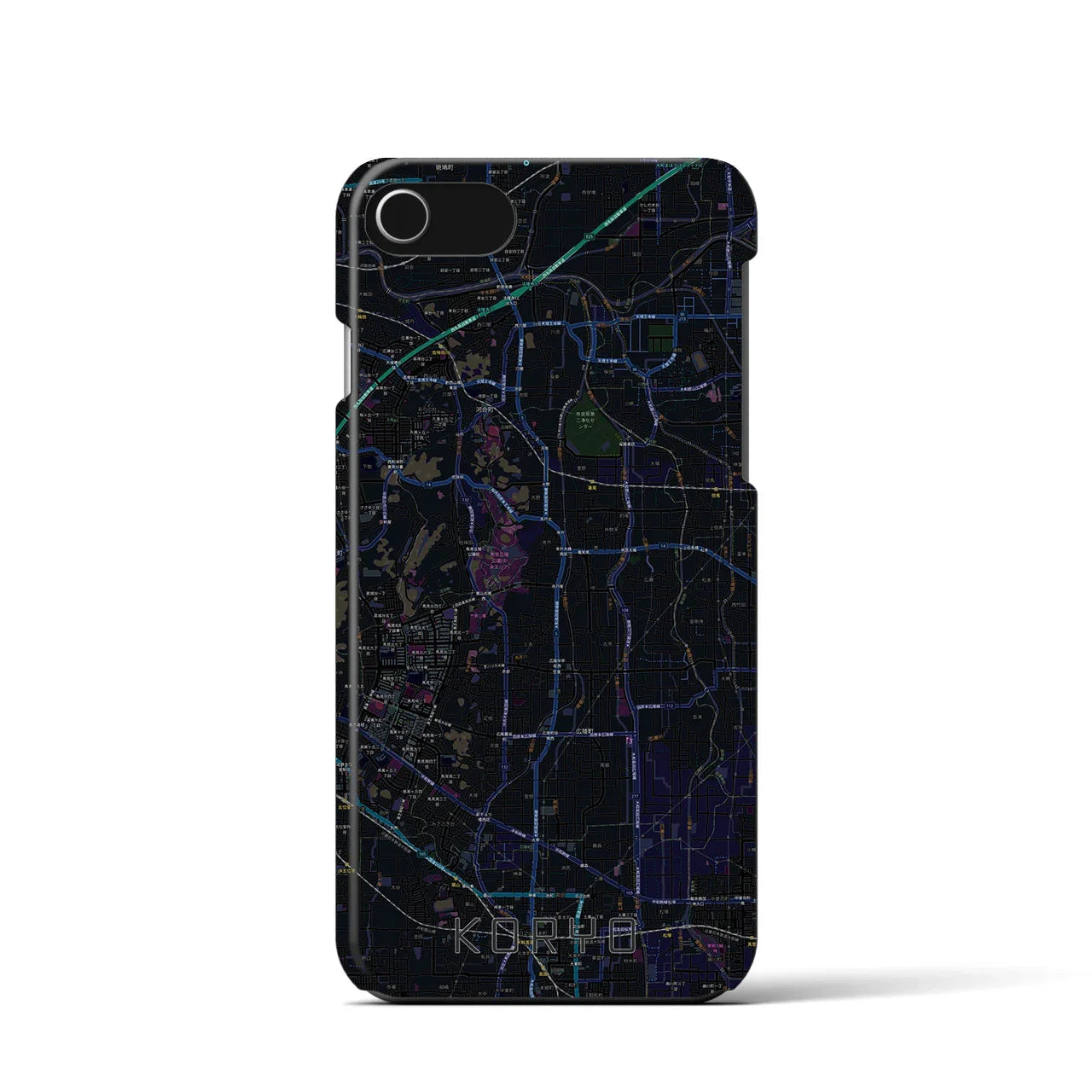 【広陵(奈良県)】地図柄iPhoneケース(バックカバータイプ)