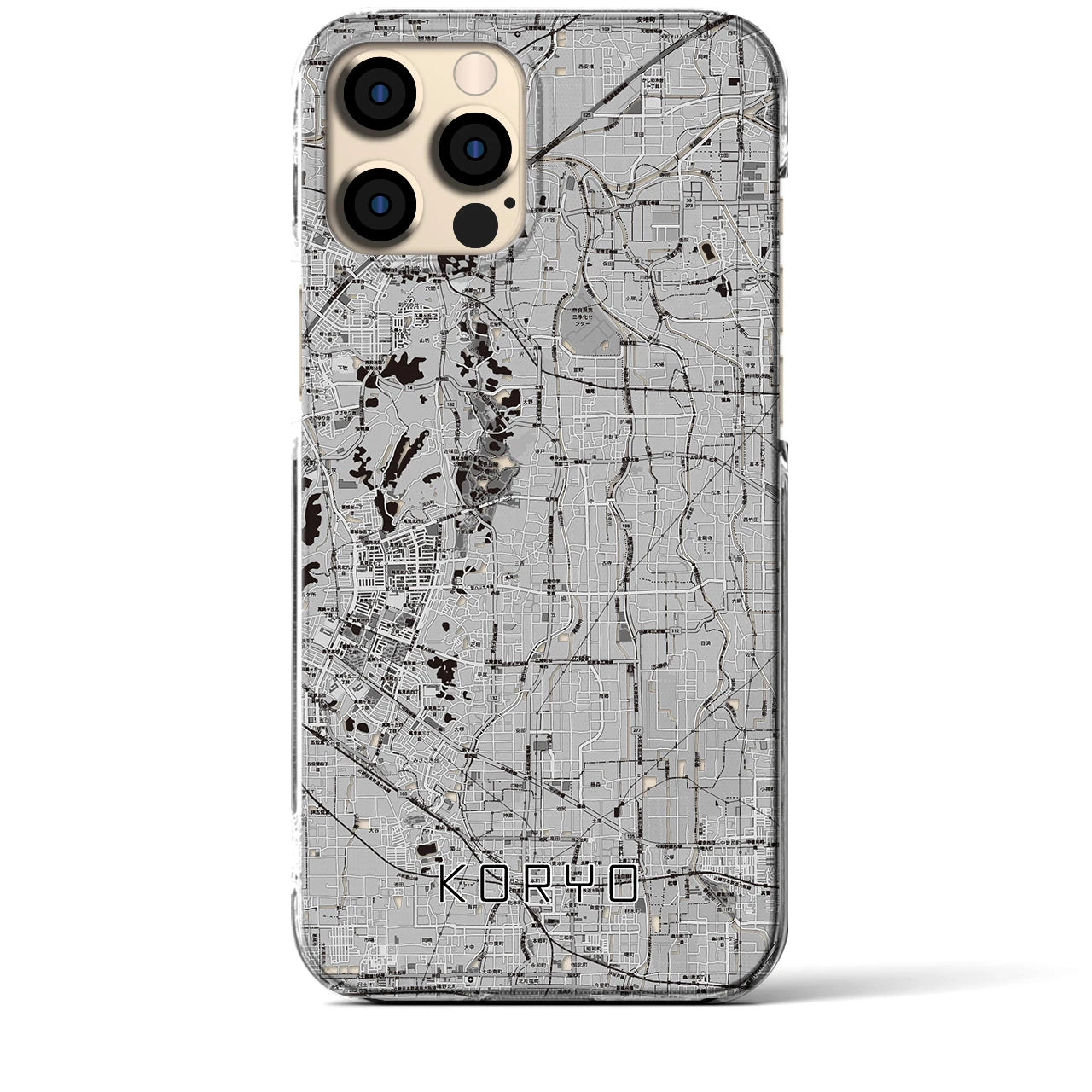 【広陵(奈良県)】地図柄iPhoneケース(クリアタイプ)