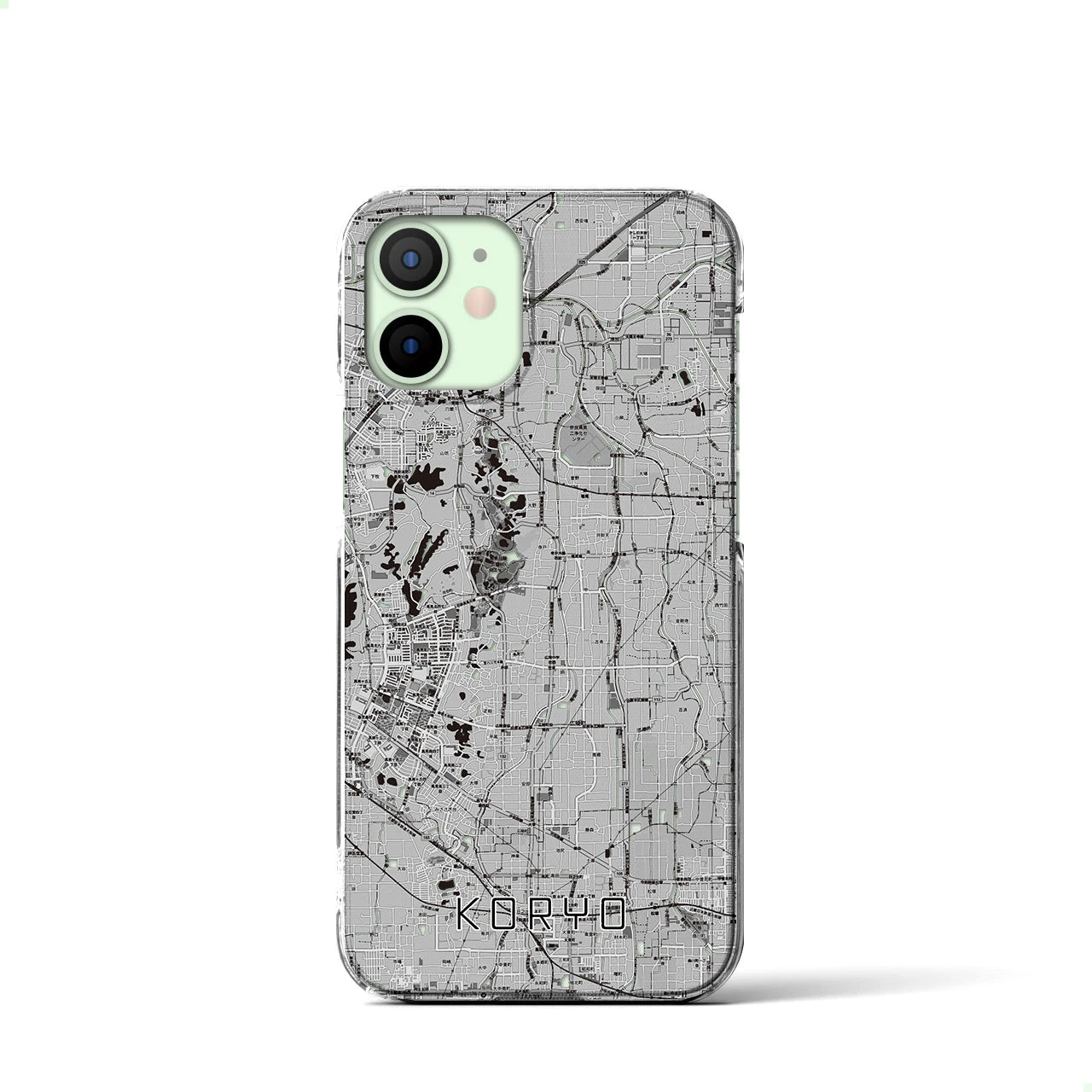 【広陵(奈良県)】地図柄iPhoneケース(クリアタイプ)