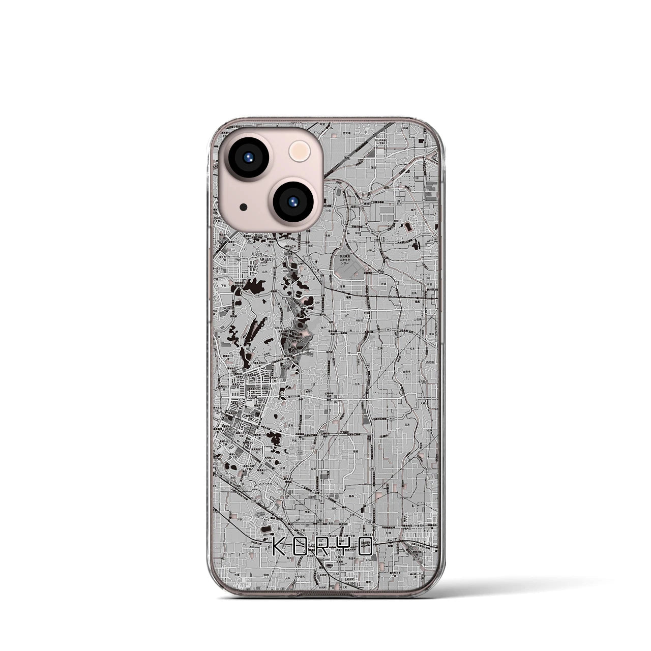 【広陵(奈良県)】地図柄iPhoneケース(クリアタイプ)