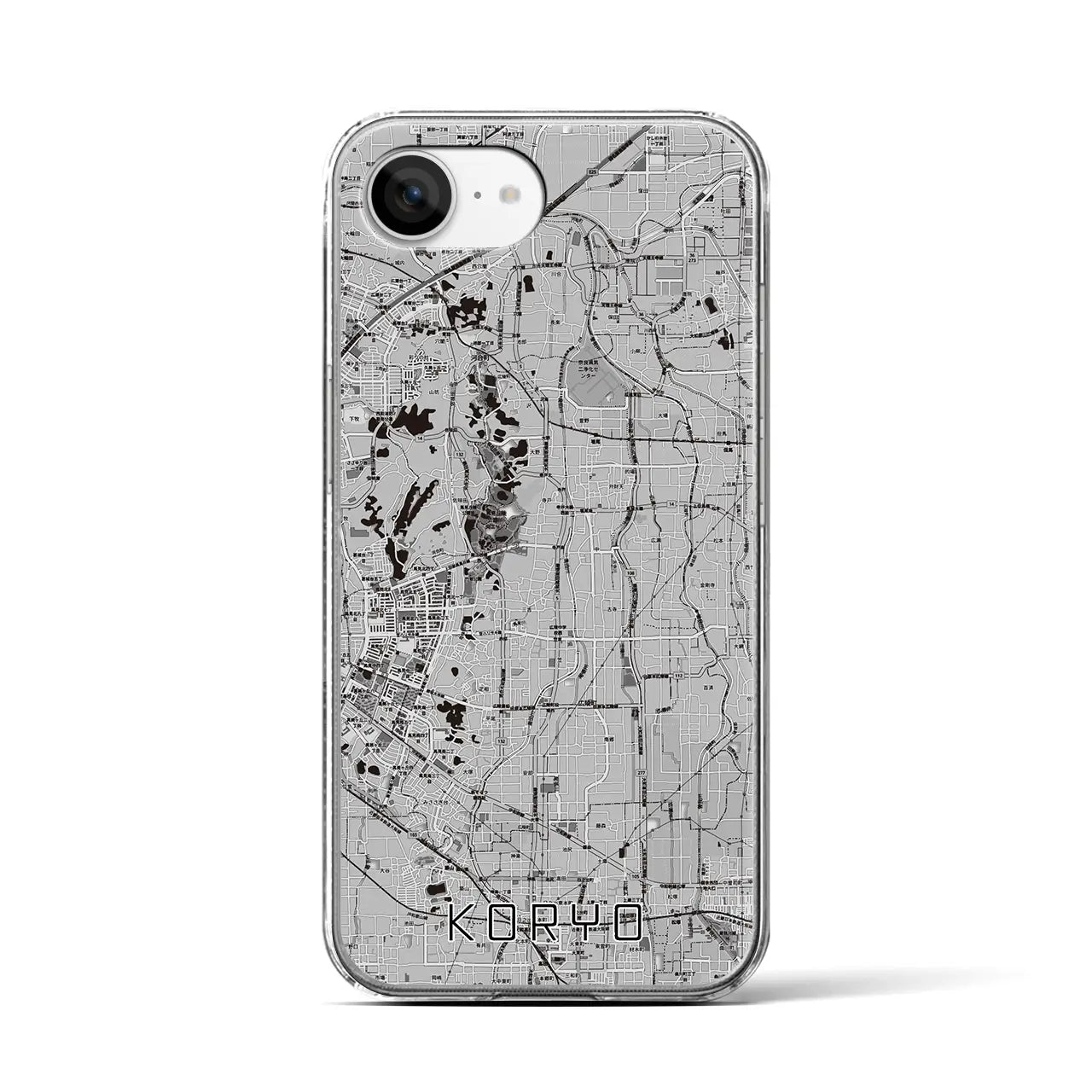 【広陵(奈良県)】地図柄iPhoneケース(クリアタイプ)