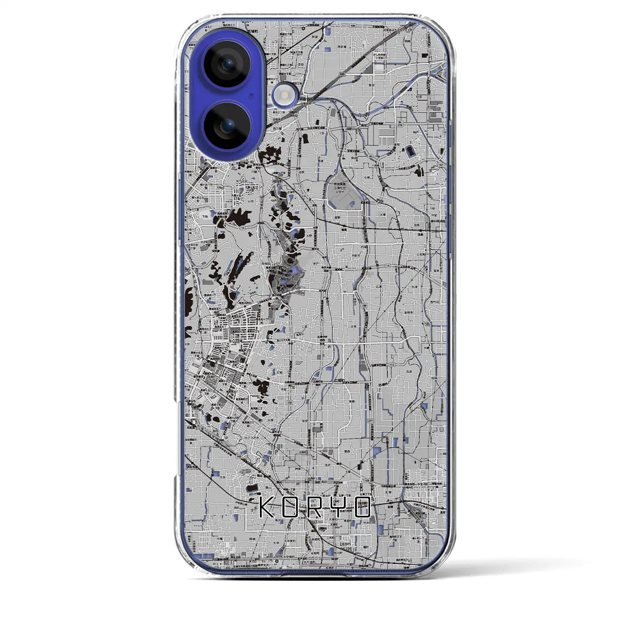 【広陵(奈良県)】地図柄iPhoneケース(クリアタイプ)