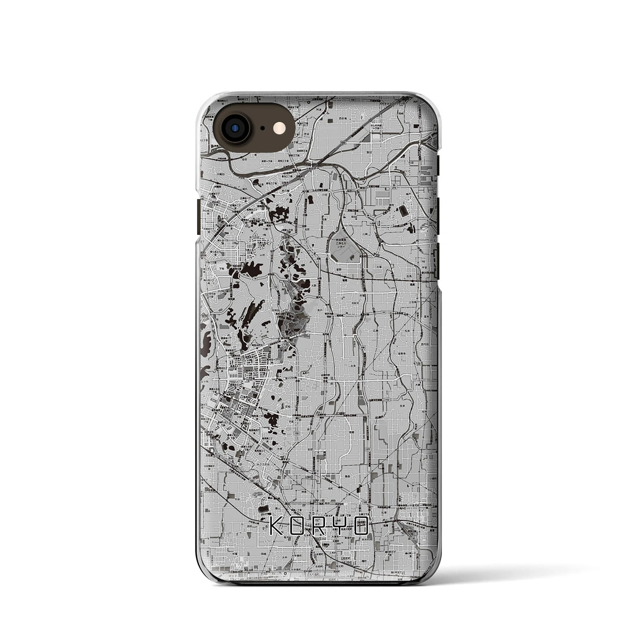 【広陵(奈良県)】地図柄iPhoneケース(クリアタイプ)