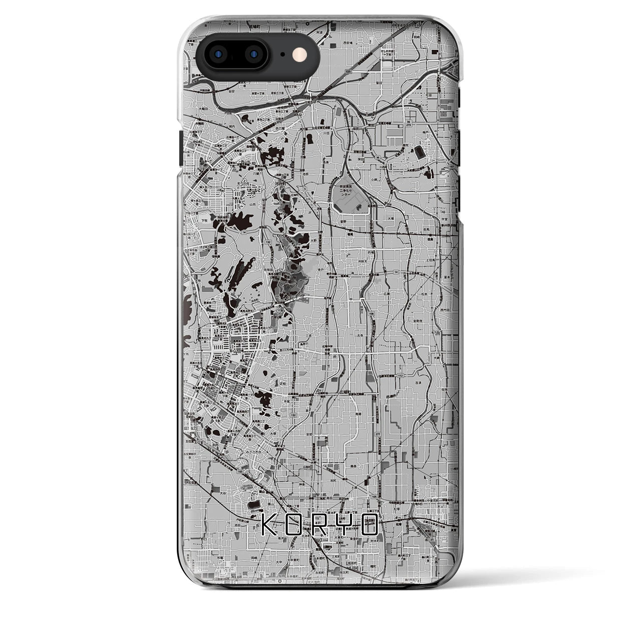 【広陵(奈良県)】地図柄iPhoneケース(クリアタイプ)