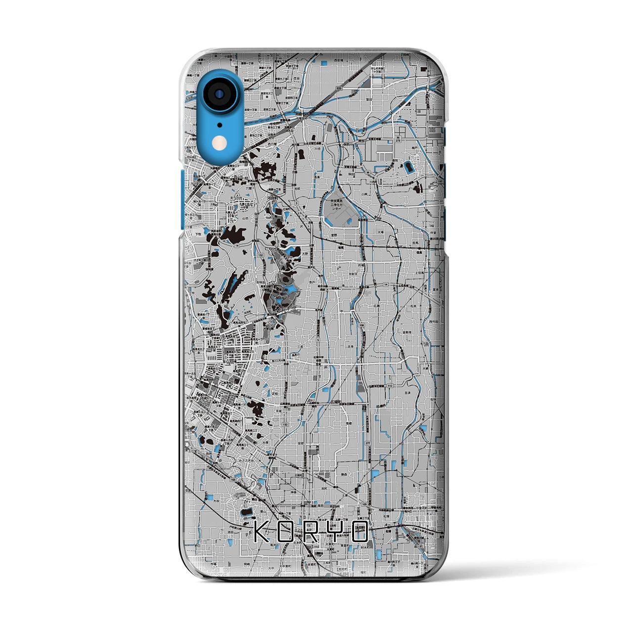 【広陵(奈良県)】地図柄iPhoneケース(クリアタイプ)