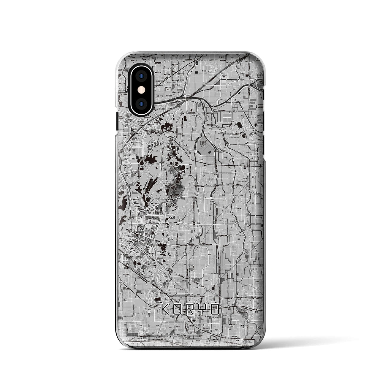 【広陵(奈良県)】地図柄iPhoneケース(クリアタイプ)