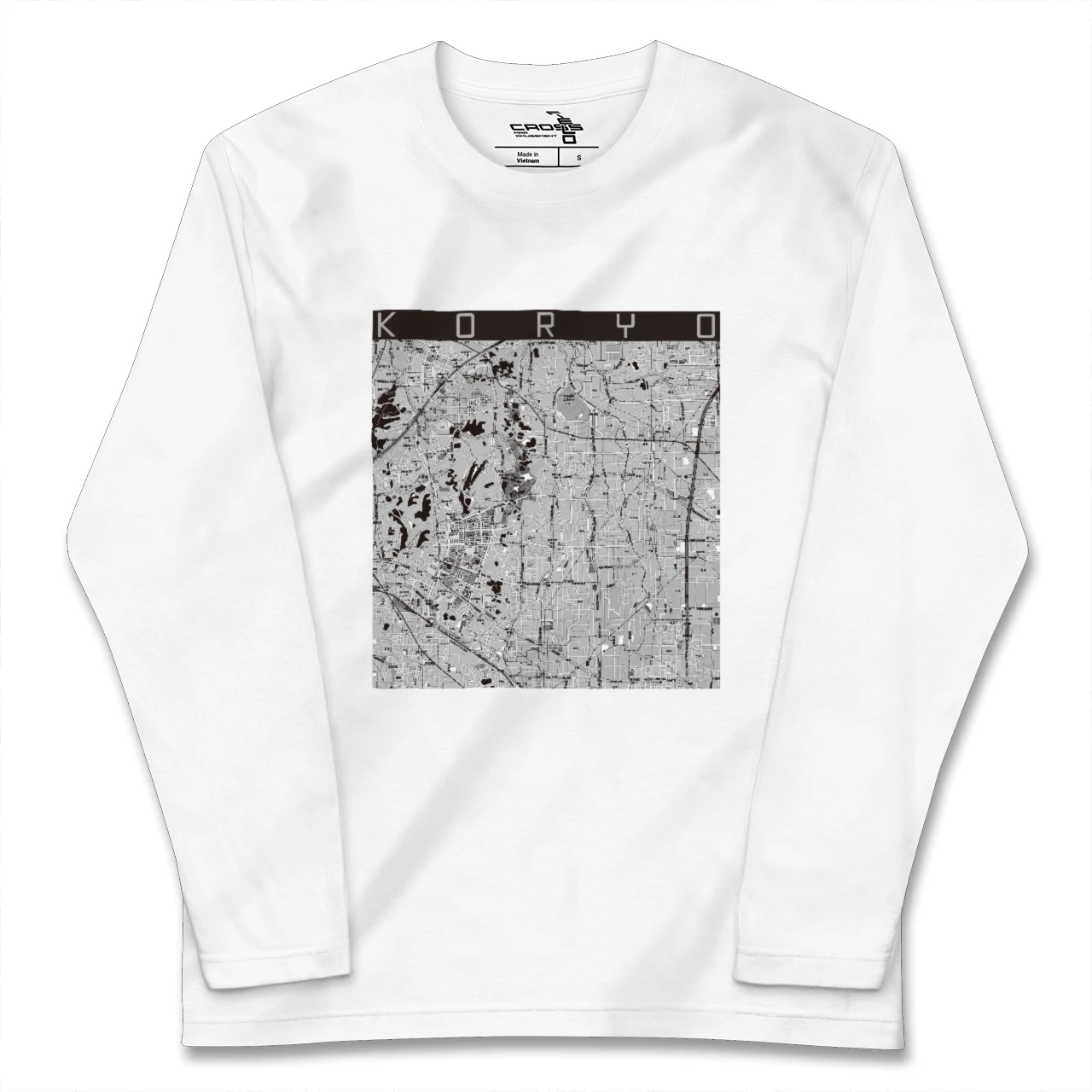 【広陵(奈良県)】地図柄ロングスリーブTシャツ