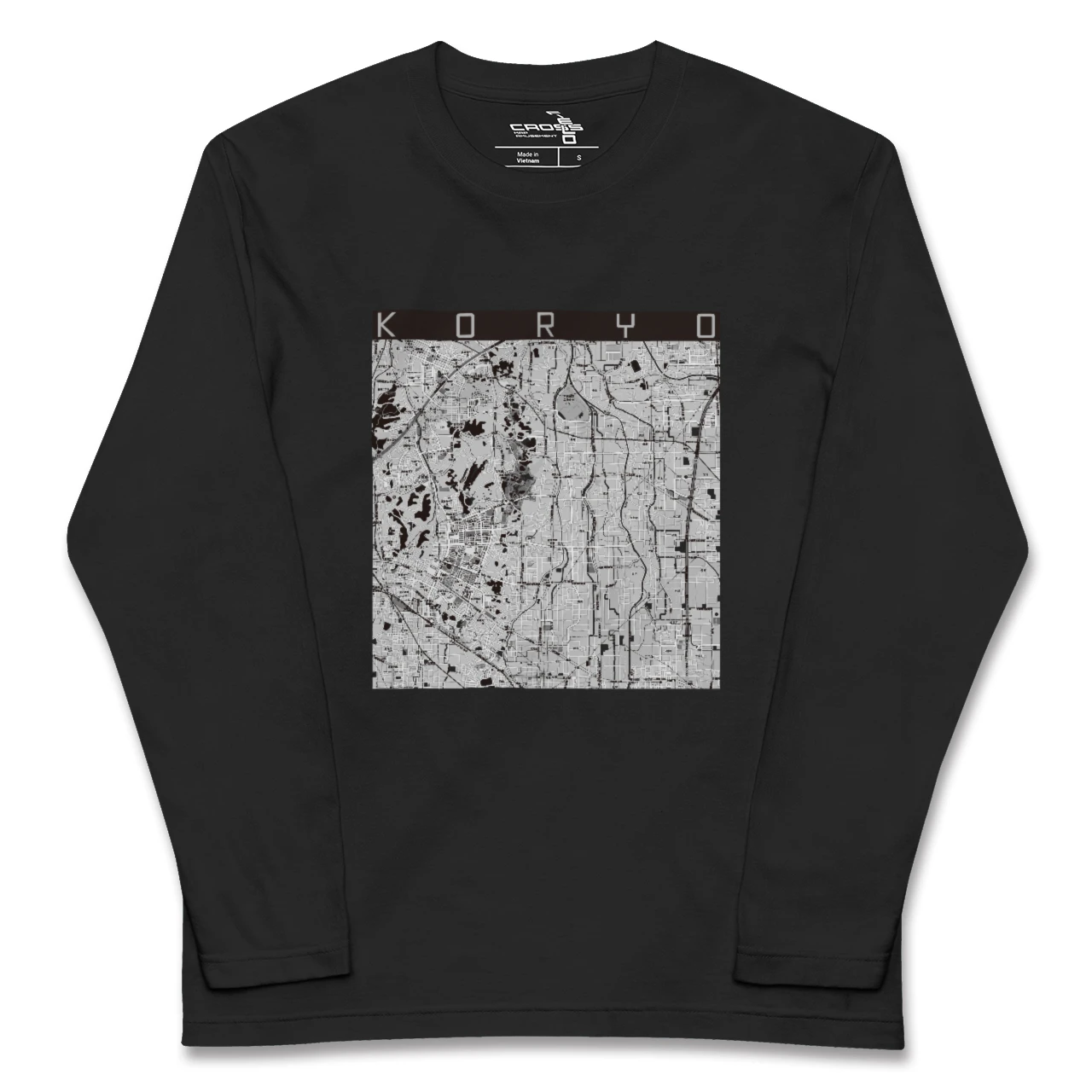 【広陵(奈良県)】地図柄ロングスリーブTシャツ