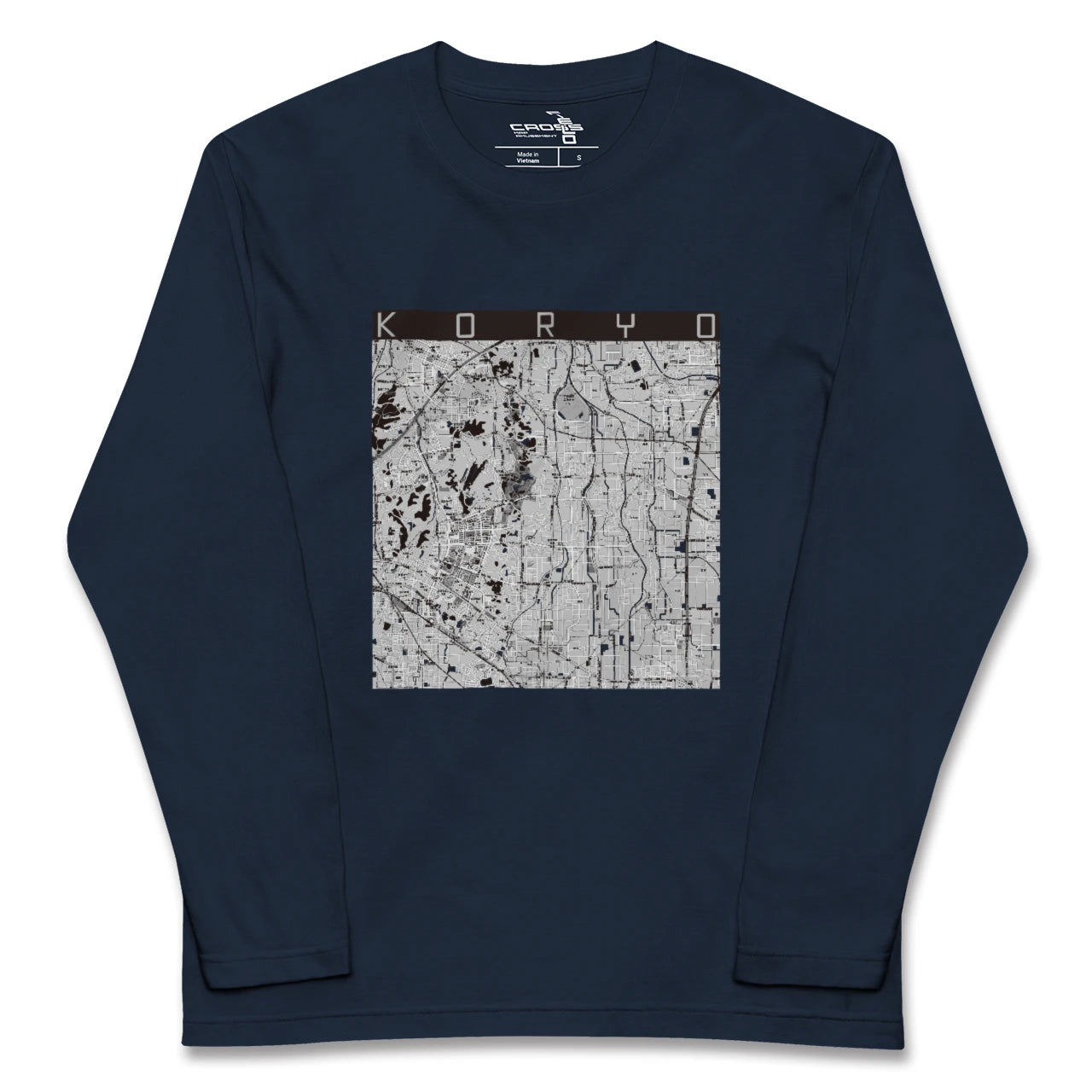 【広陵(奈良県)】地図柄ロングスリーブTシャツ